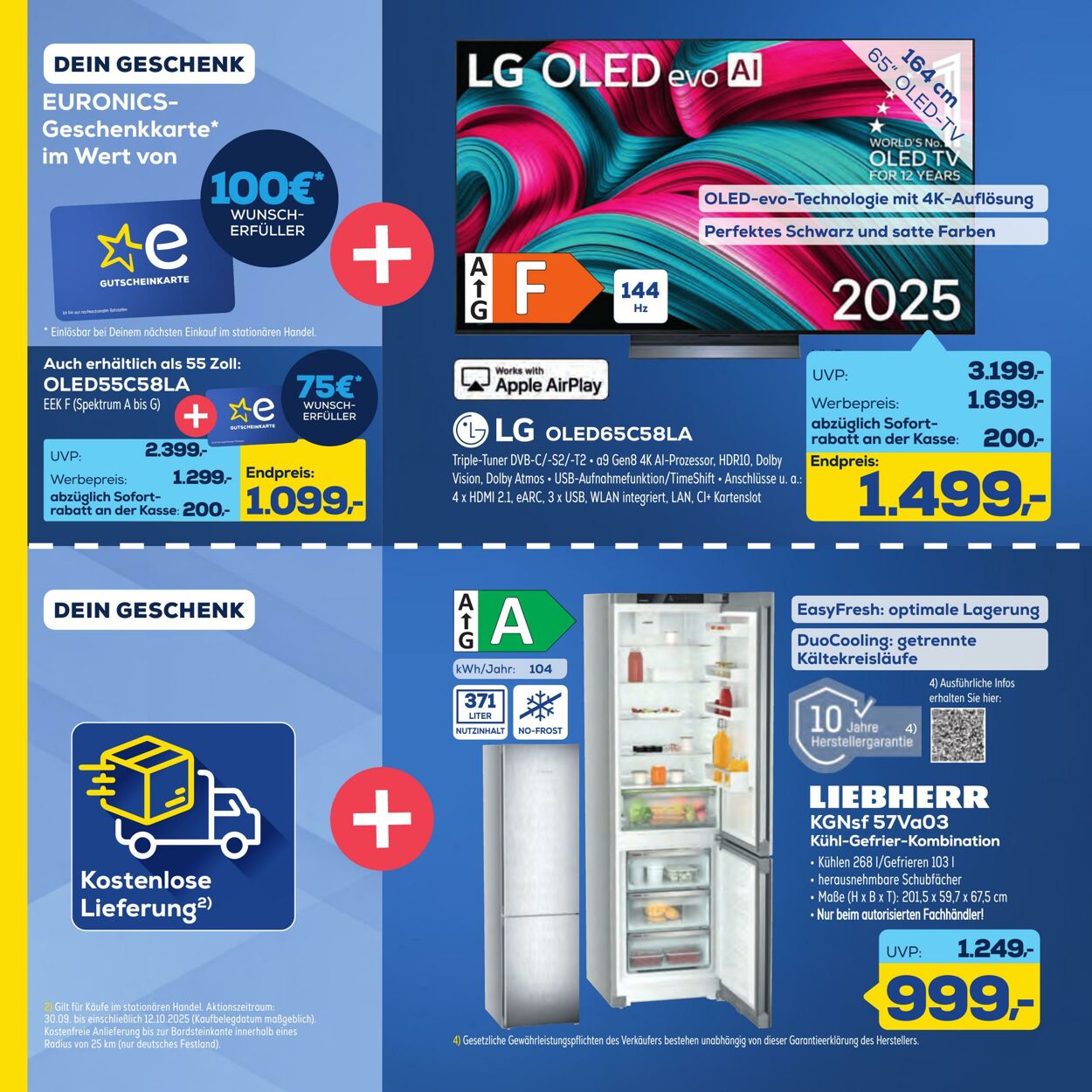 Prospekt Euronics 26.09.2025 - 10.10.2025