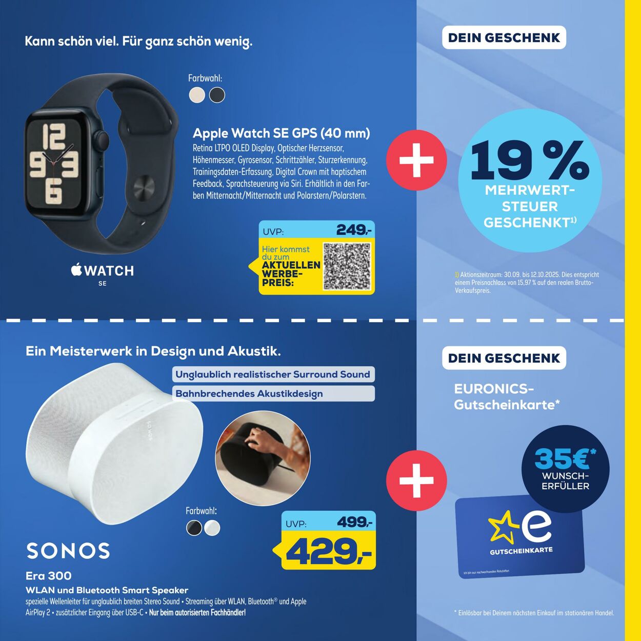 Prospekt Euronics 26.09.2025 - 10.10.2025