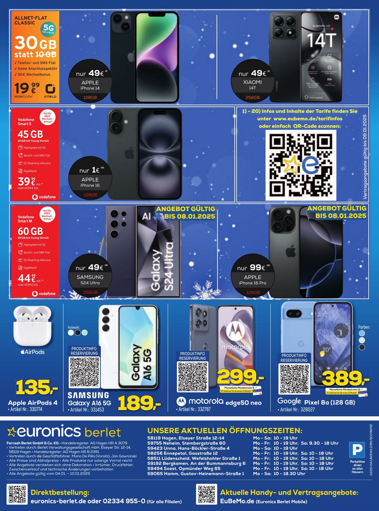 Prospekt Euronics 04.01.2025 - 10.01.2025