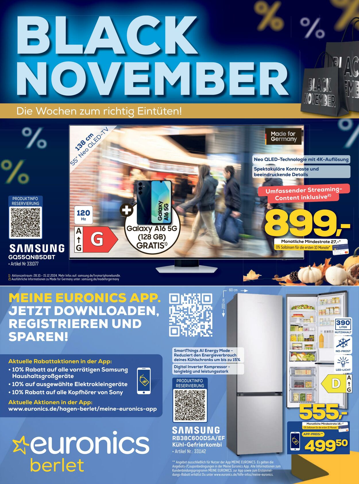 Prospekt Euronics 04.11.2024 - 30.11.2024