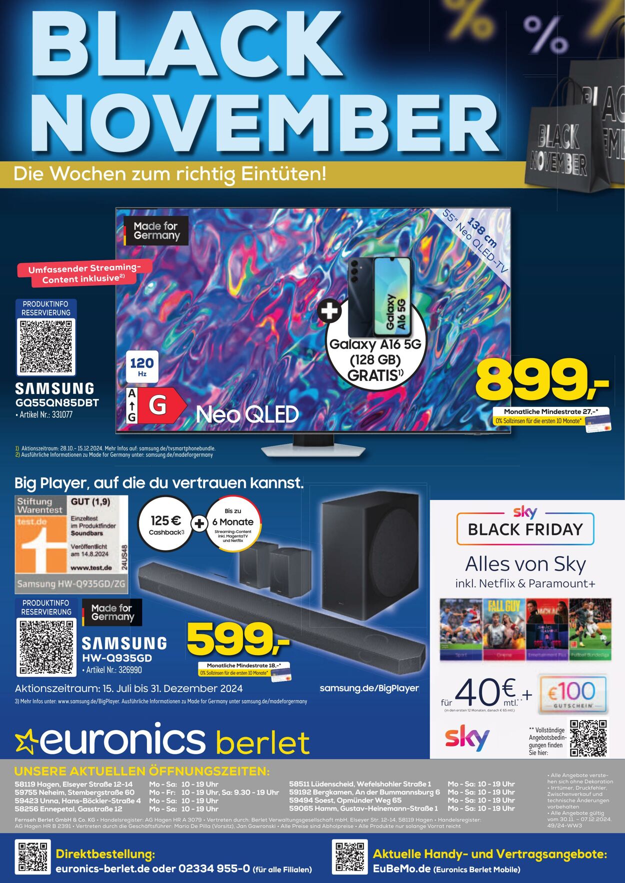 Prospekt Euronics 30.11.2024 - 07.12.2024