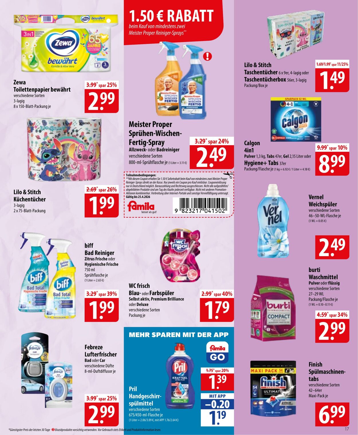 Prospekt Famila 20.04.2026 - 25.04.2026