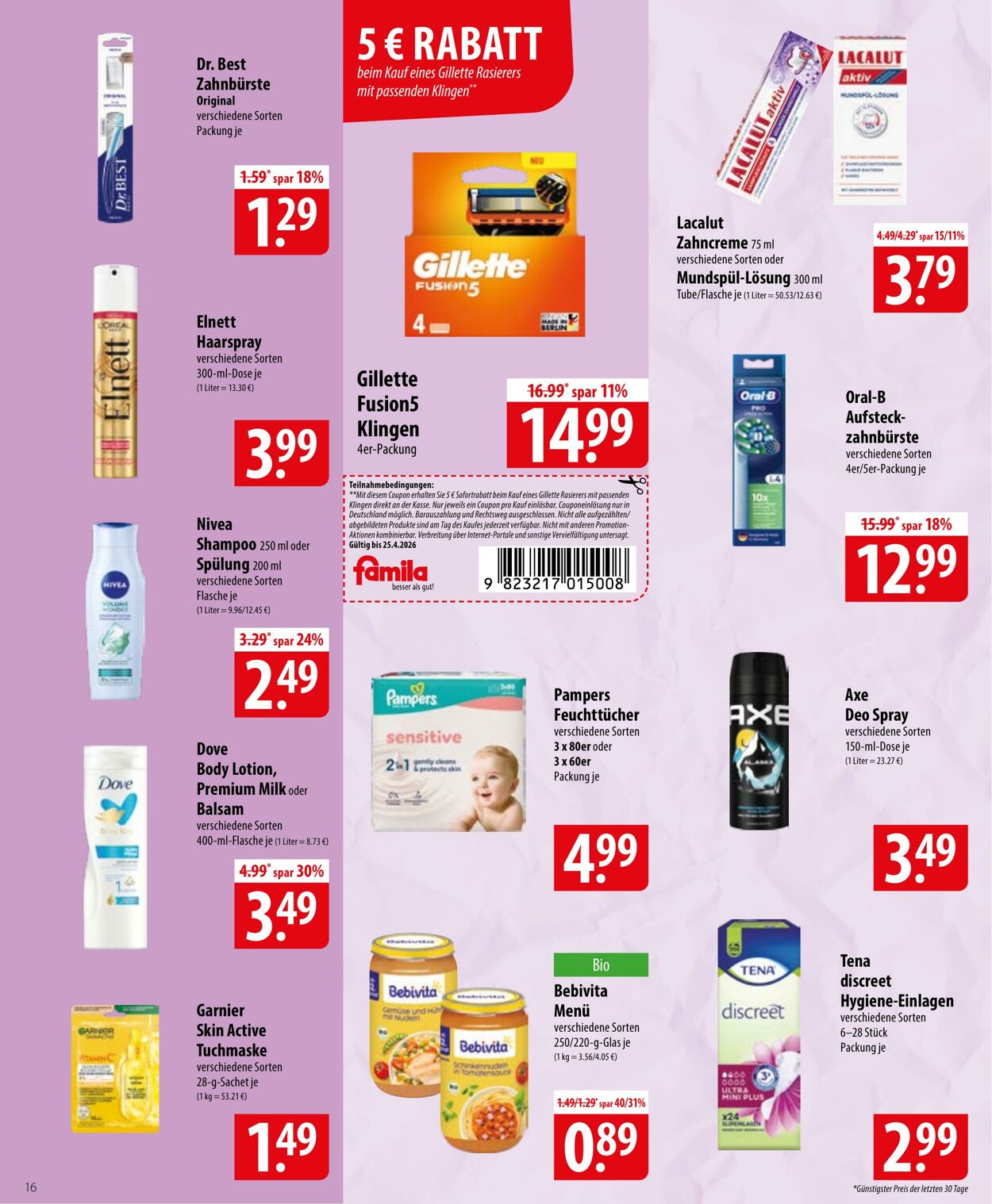 Prospekt Famila 20.04.2026 - 25.04.2026