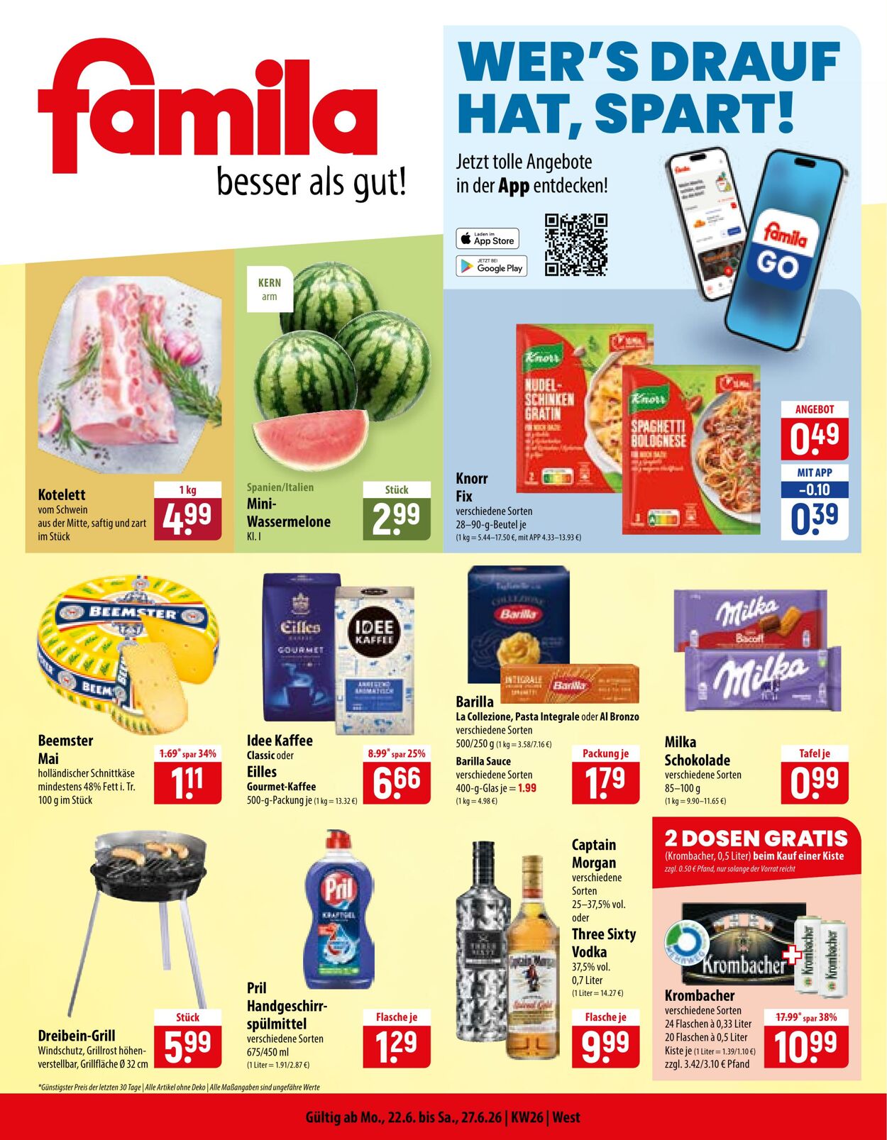 Prospekt Famila 22.06.2026 - 27.06.2026