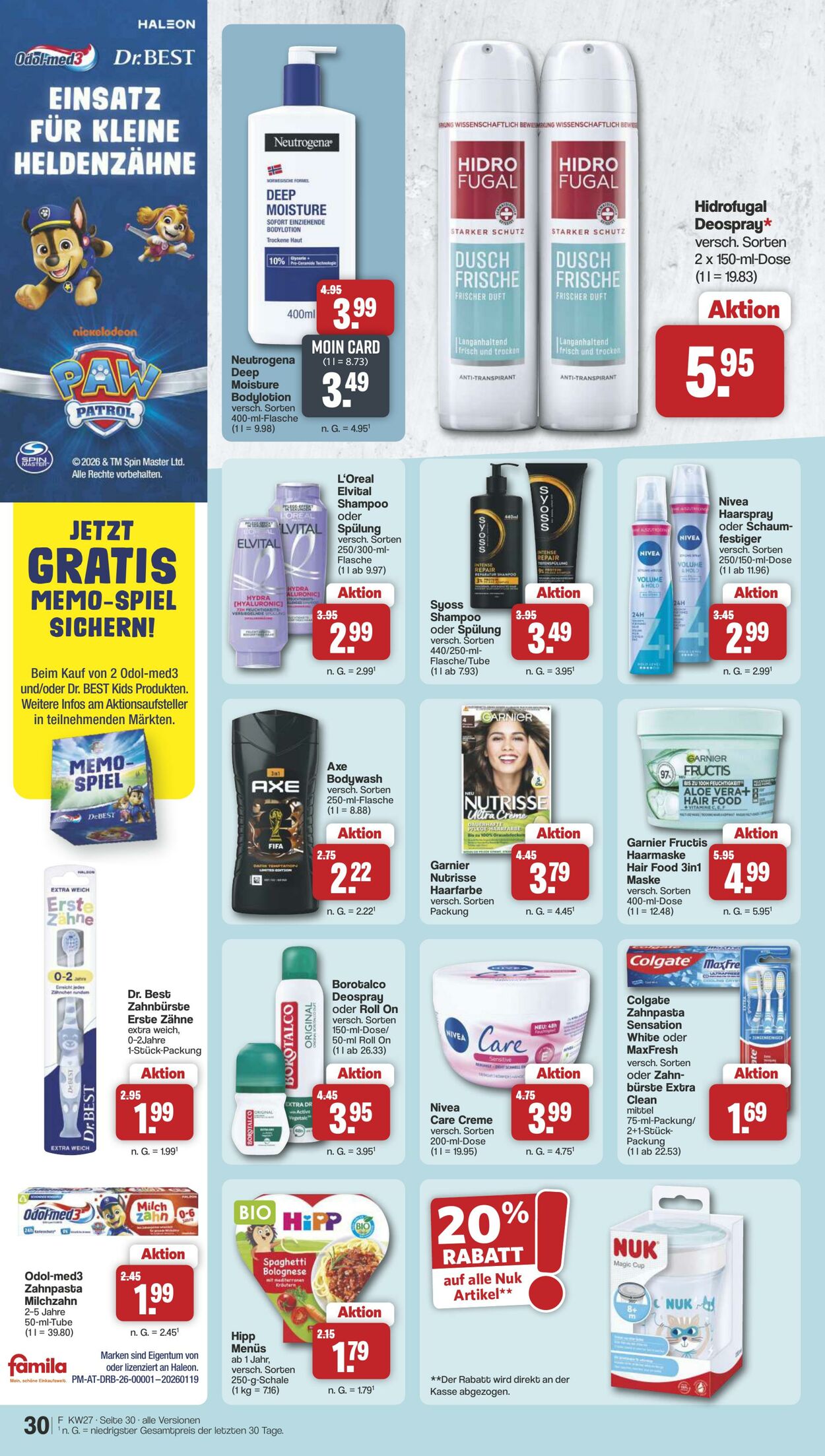 Prospekt Famila 29.06.2026 - 04.07.2026