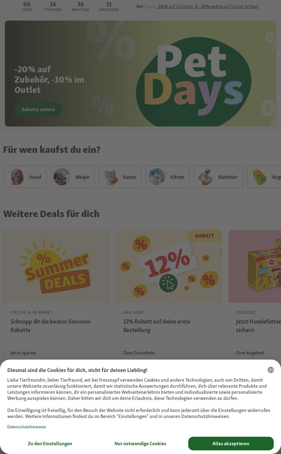 Prospekt Fressnapf 07.07.2025 - 16.07.2025