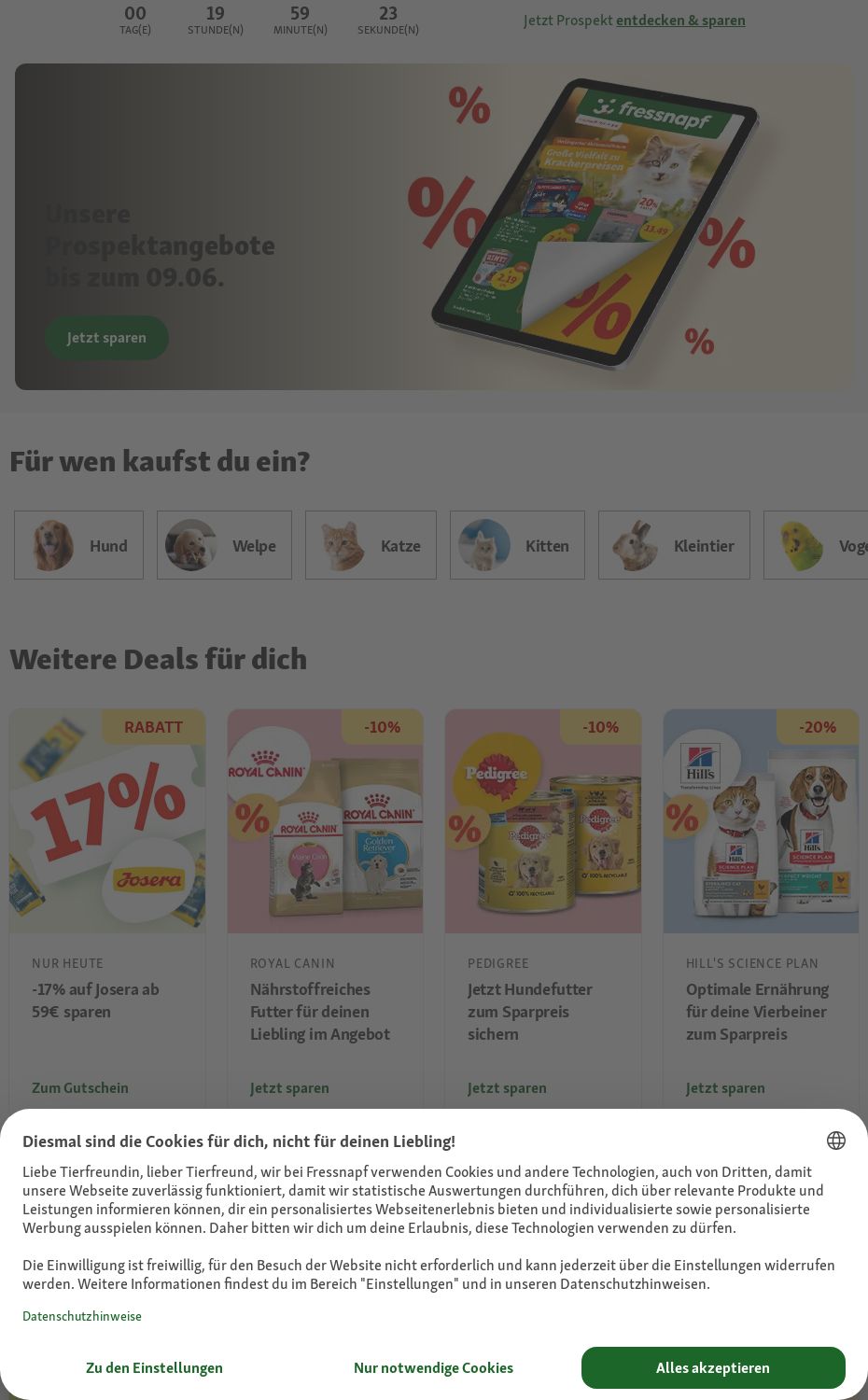 Prospekt Fressnapf 09.06.2025 - 18.06.2025
