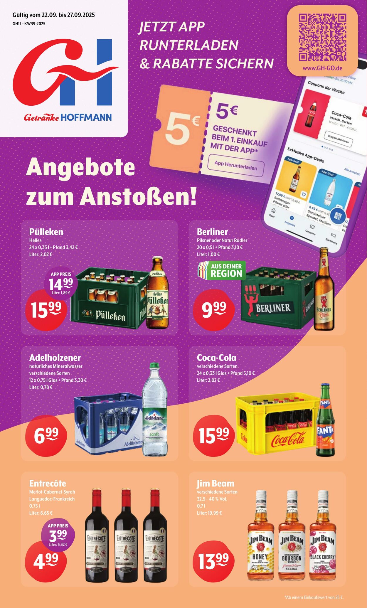 Prospekt Getränke Hoffmann 22.09.2025 - 27.09.2025