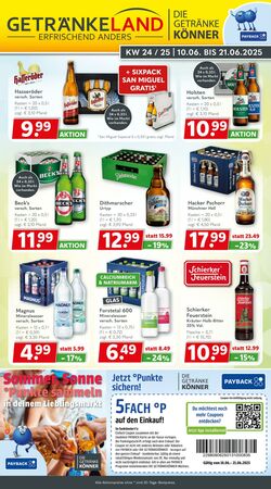Prospekt Getränkeland 09.06.2025 - 23.06.2025