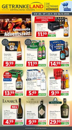 Prospekt Getränkeland 18.12.2025 - 01.01.2026