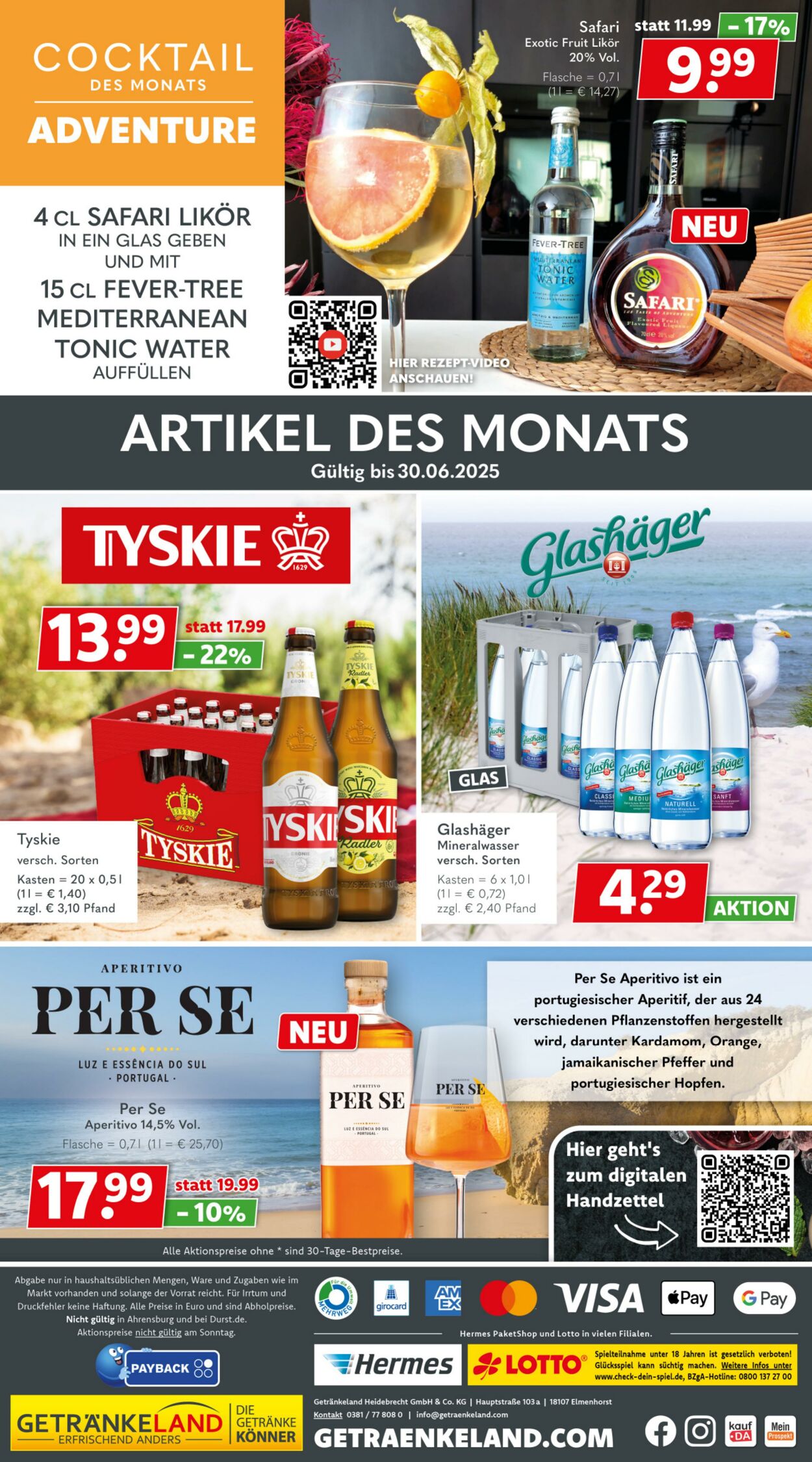 Prospekt Getränkeland 20.06.2025 - 04.07.2025