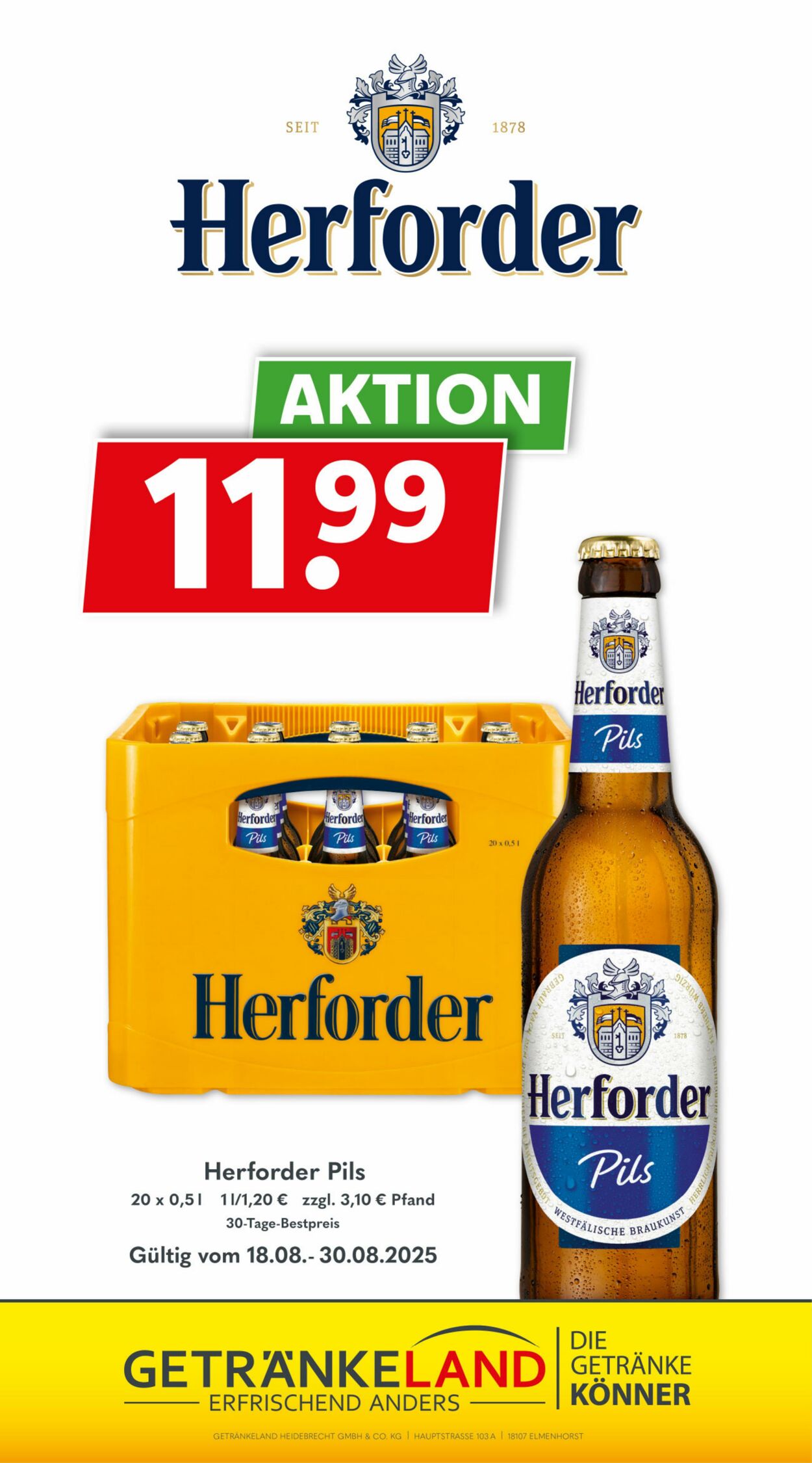 Prospekt Getränkeland 20.08.2025 - 03.09.2025