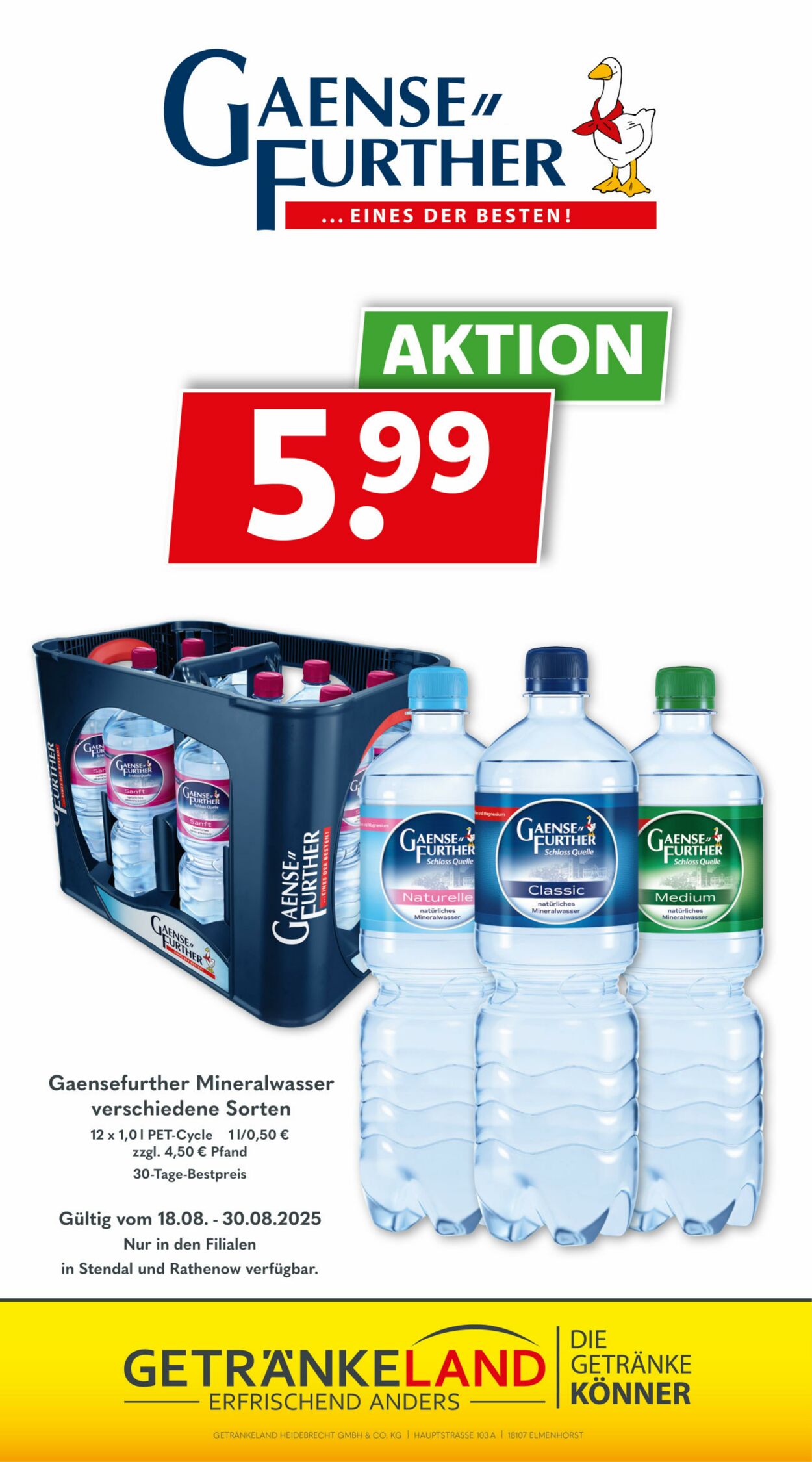 Prospekt Getränkeland 20.08.2025 - 03.09.2025