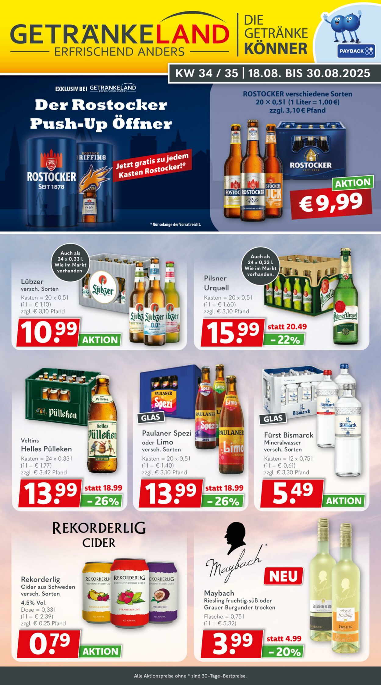 Prospekt Getränkeland 20.08.2025 - 03.09.2025