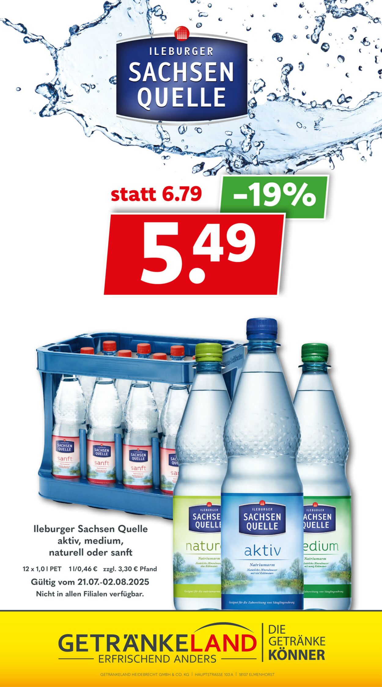 Prospekt Getränkeland 21.07.2025 - 04.08.2025