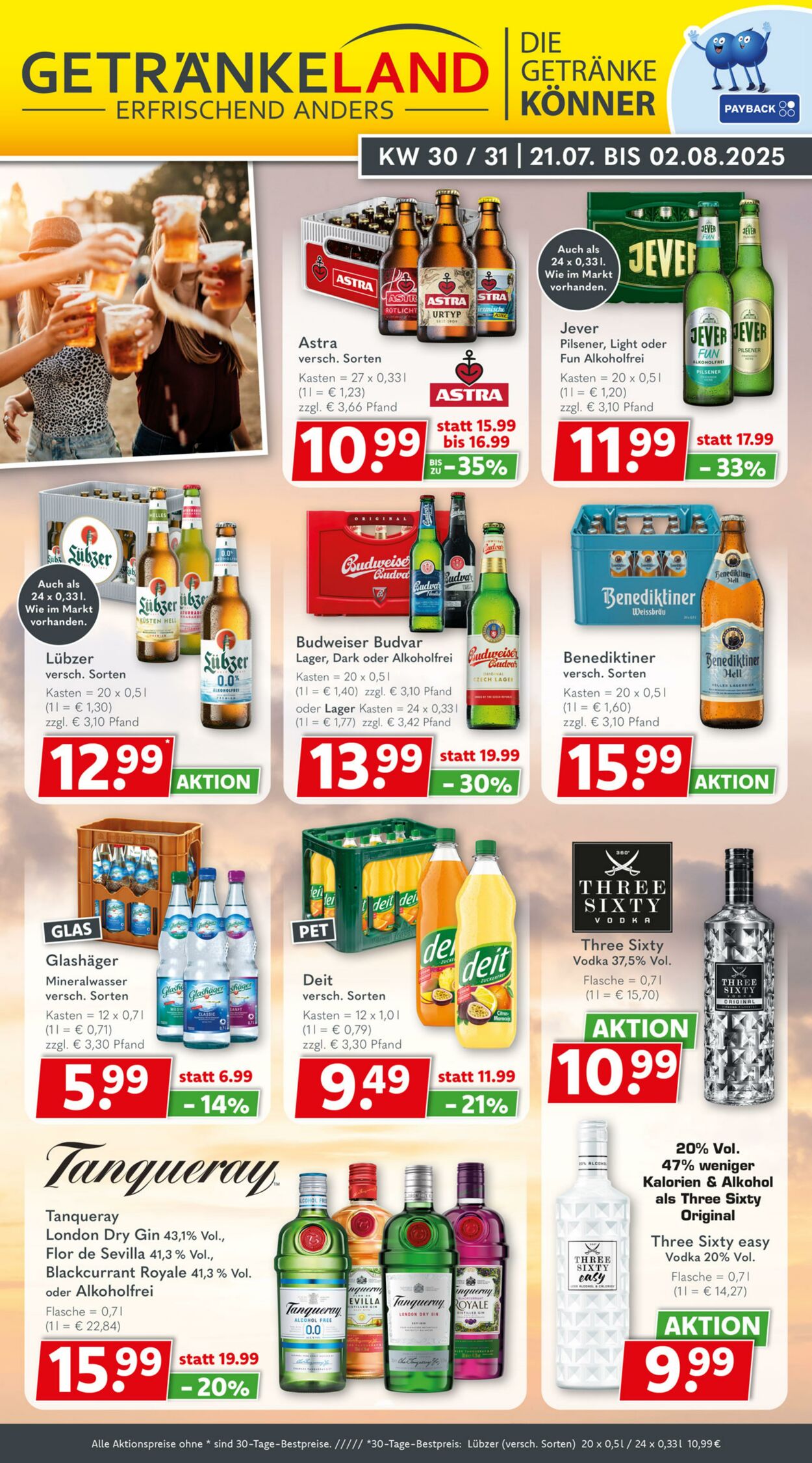 Prospekt Getränkeland 21.07.2025 - 04.08.2025