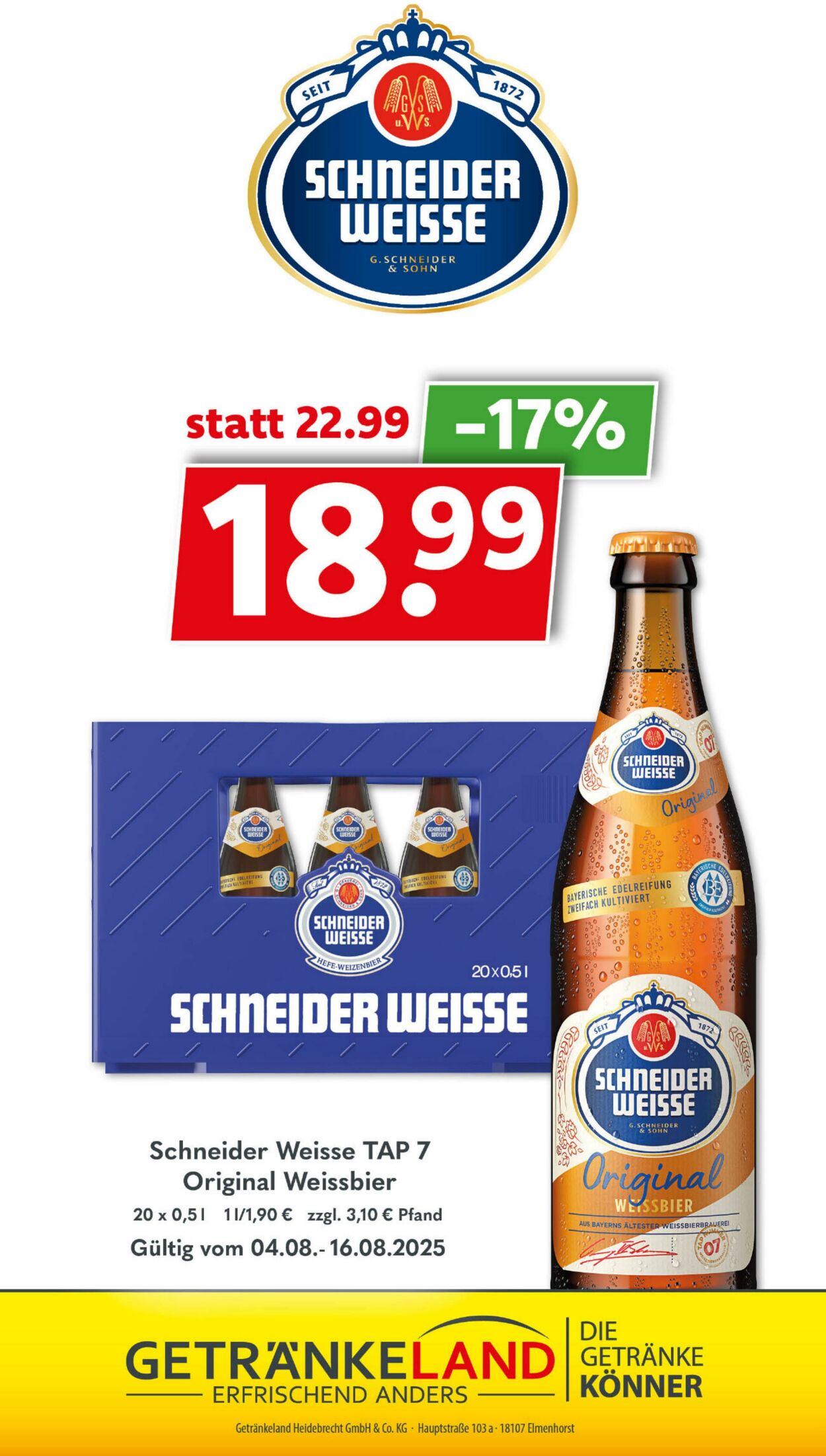 Prospekt Getränkeland 05.08.2025 - 19.08.2025