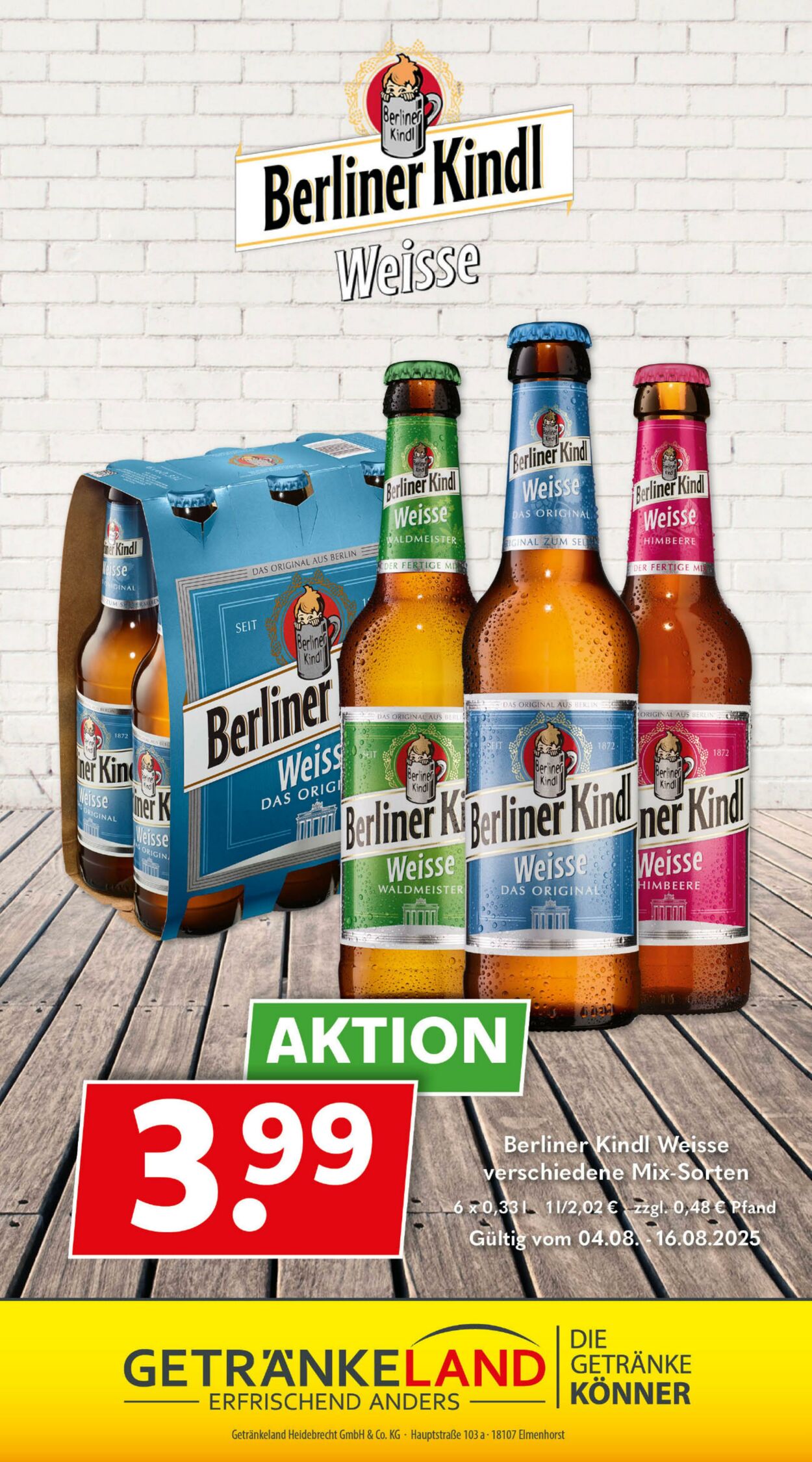 Prospekt Getränkeland 05.08.2025 - 19.08.2025