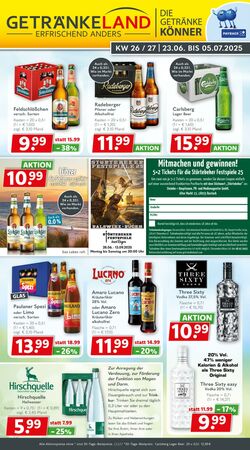 Prospekt Getränkeland 24.06.2025 - 01.07.2025
