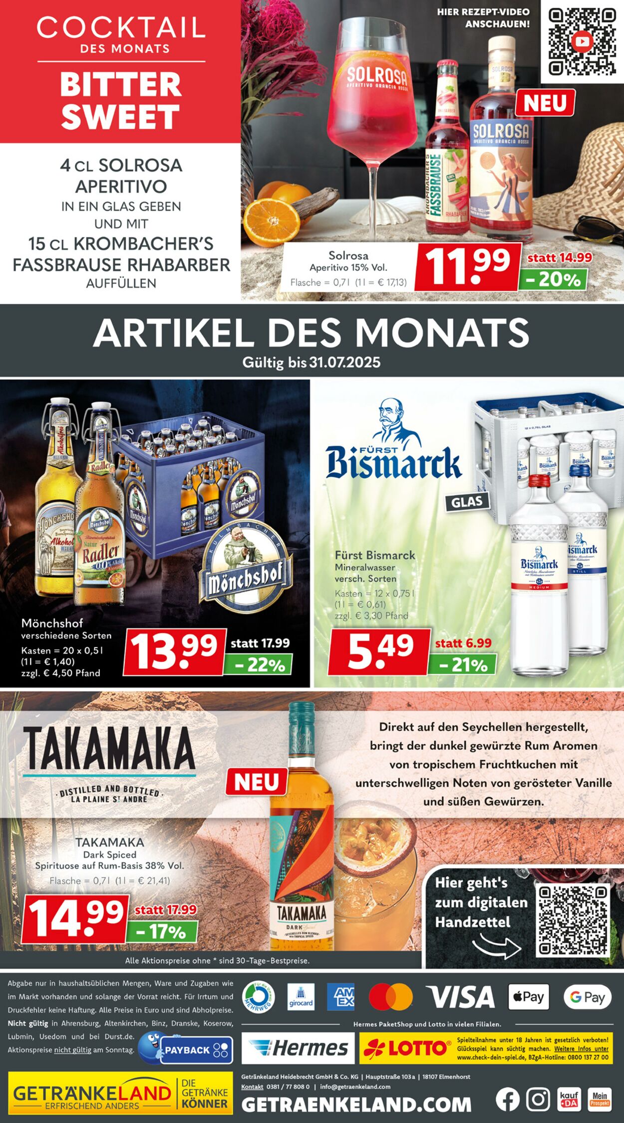 Prospekt Getränkeland 07.07.2025 - 21.07.2025
