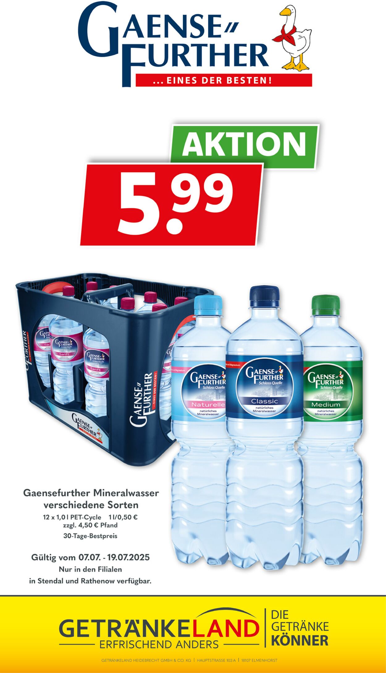 Prospekt Getränkeland 07.07.2025 - 21.07.2025