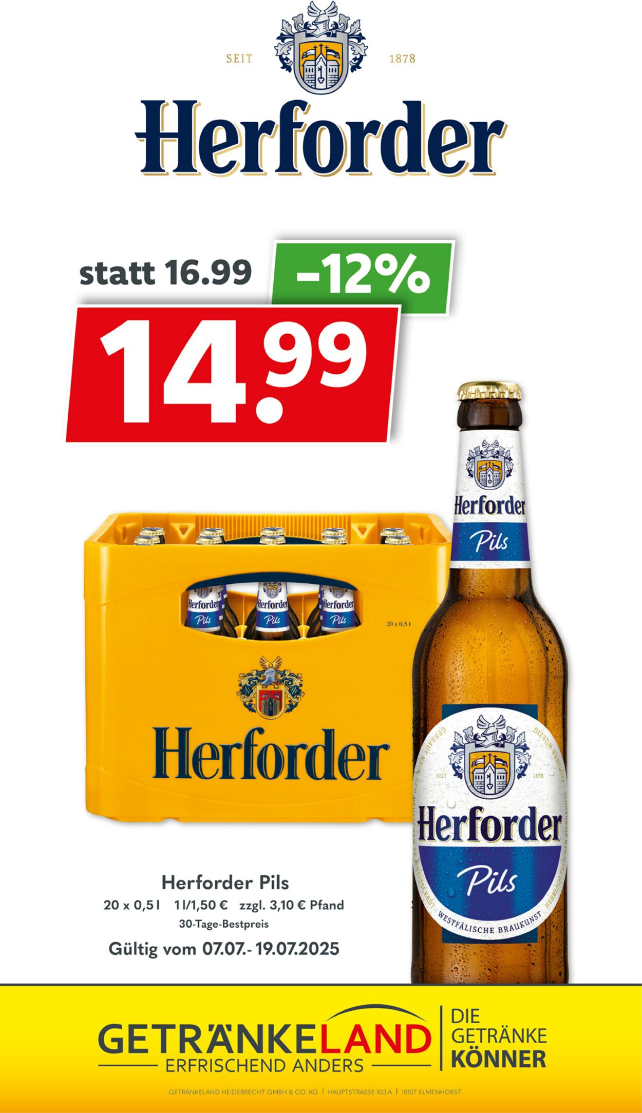 Prospekt Getränkeland 07.07.2025 - 21.07.2025