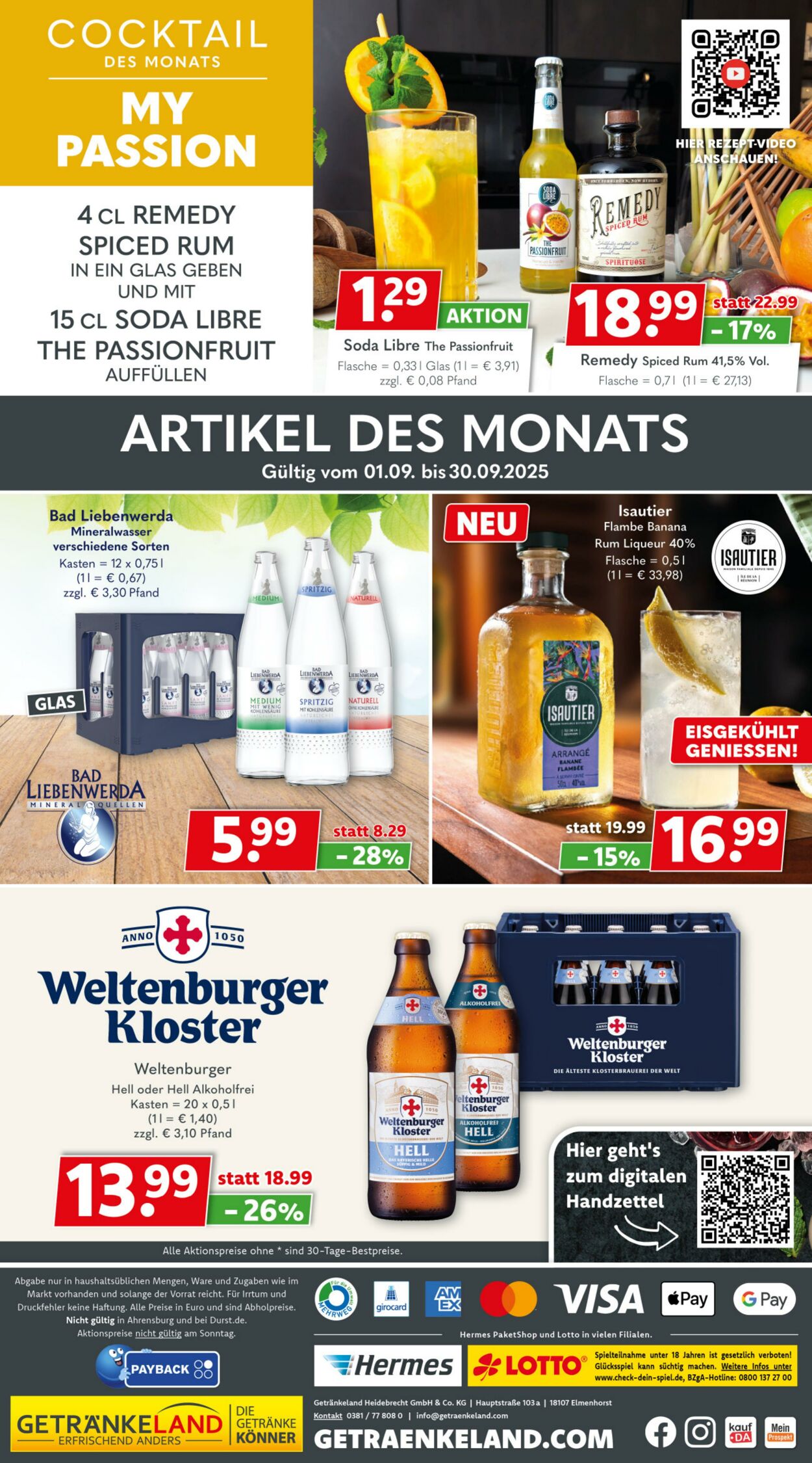 Prospekt Getränkeland 10.09.2025 - 24.09.2025
