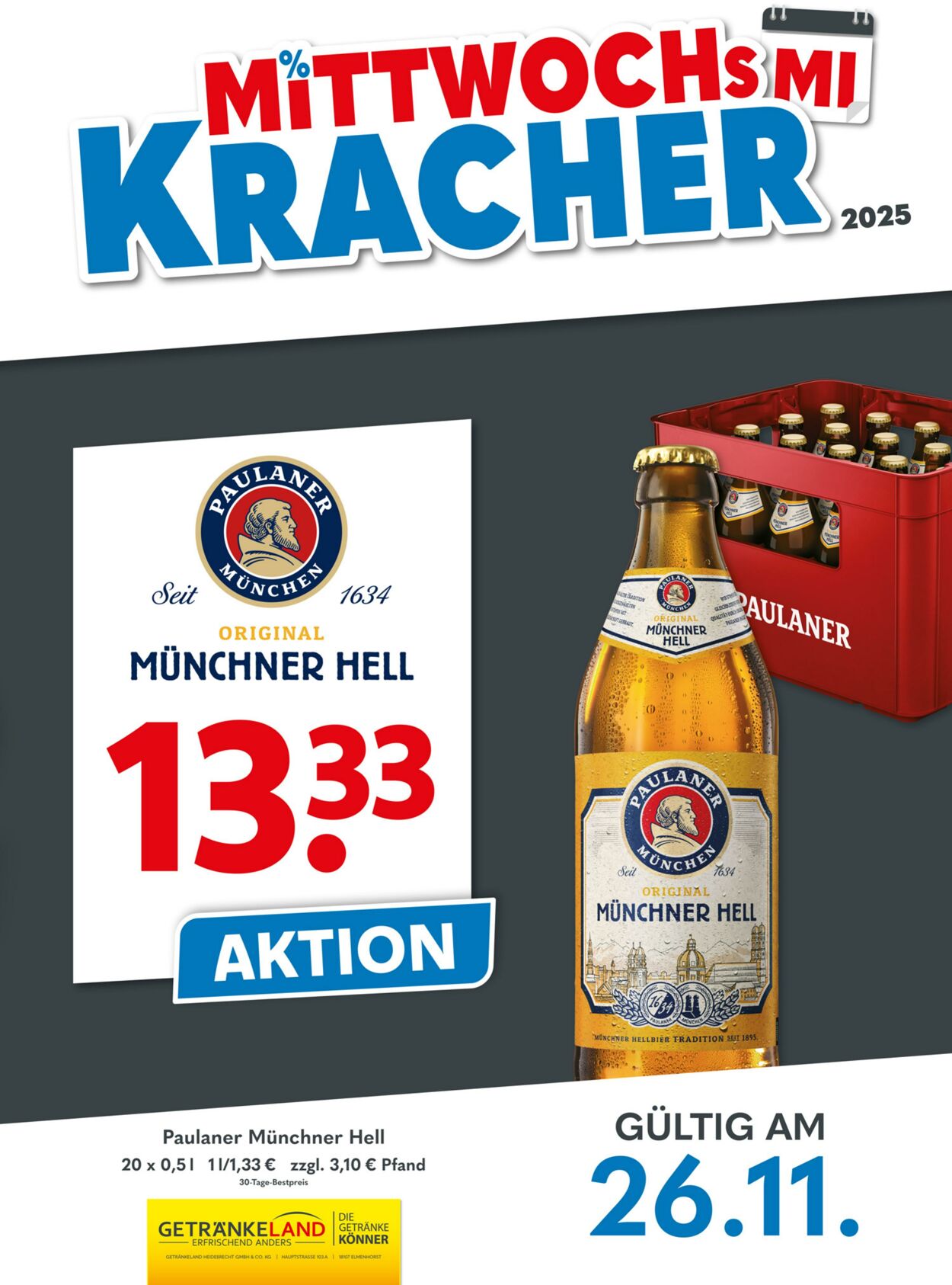Prospekt Getränkeland 21.11.2025 - 05.12.2025