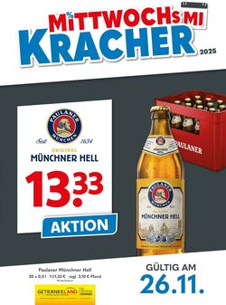Prospekt Getränkeland 18.12.2025 - 01.01.2026
