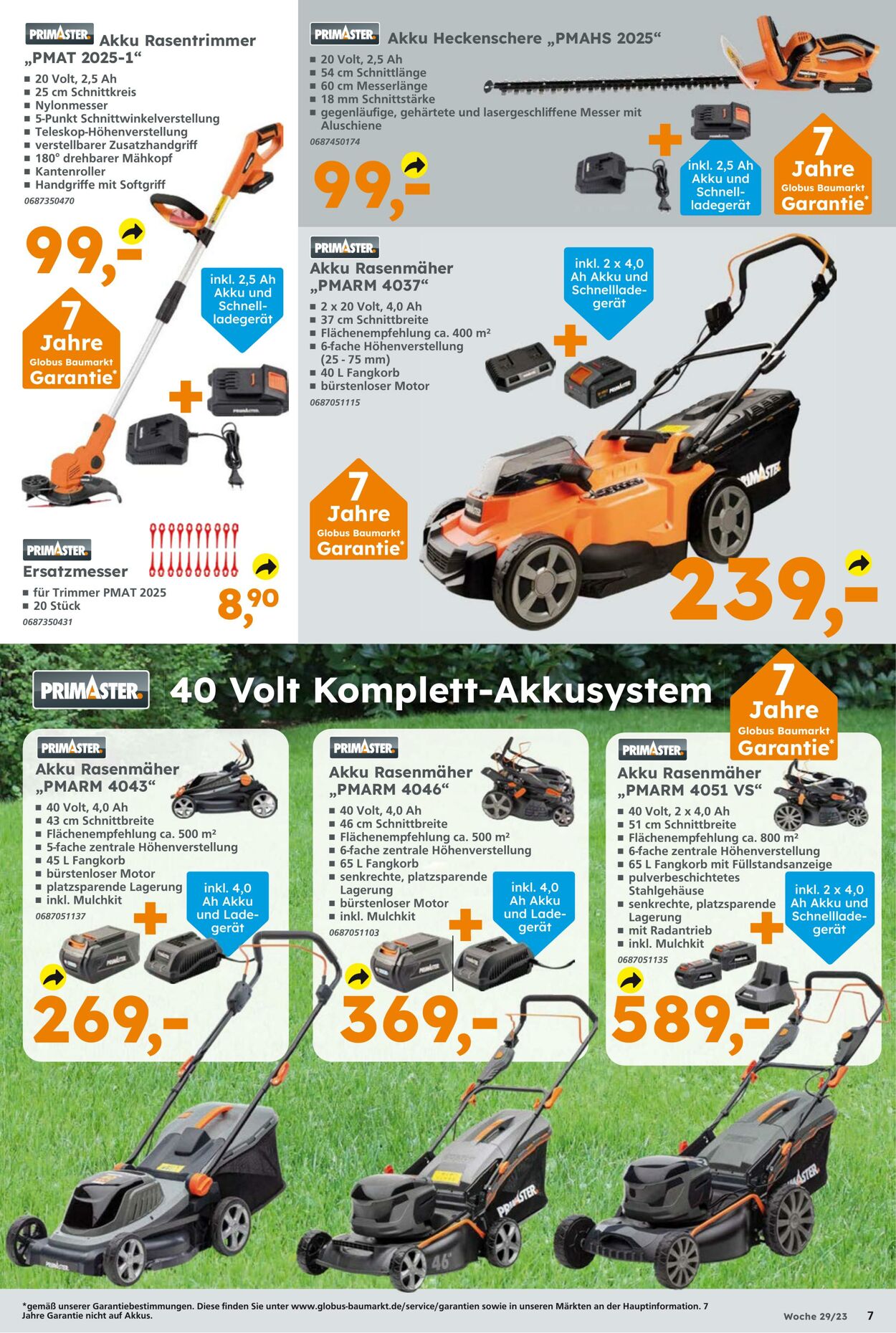 Prospekt Globus Baumarkt 16.07.2023 - 22.07.2023