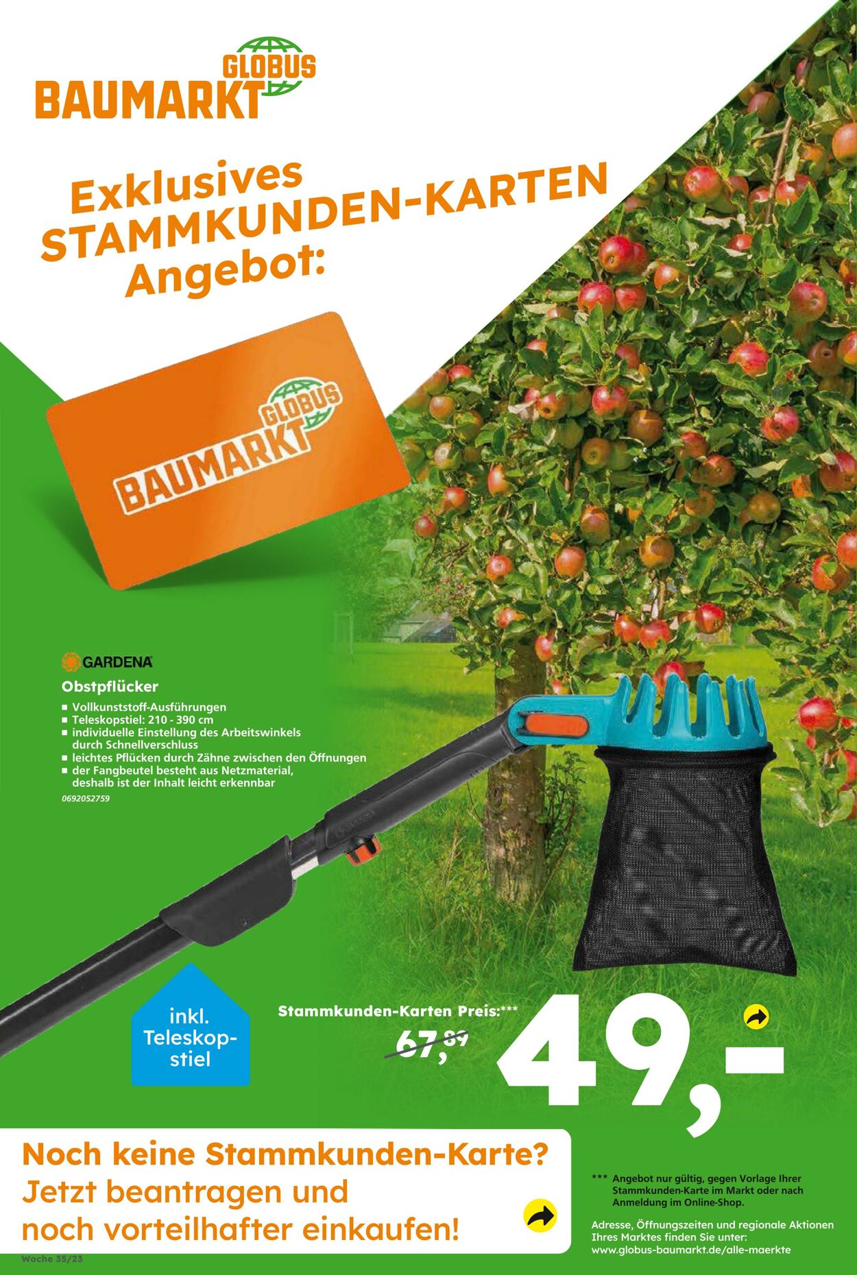 Prospekt Globus Baumarkt 27.08.2023 - 02.09.2023