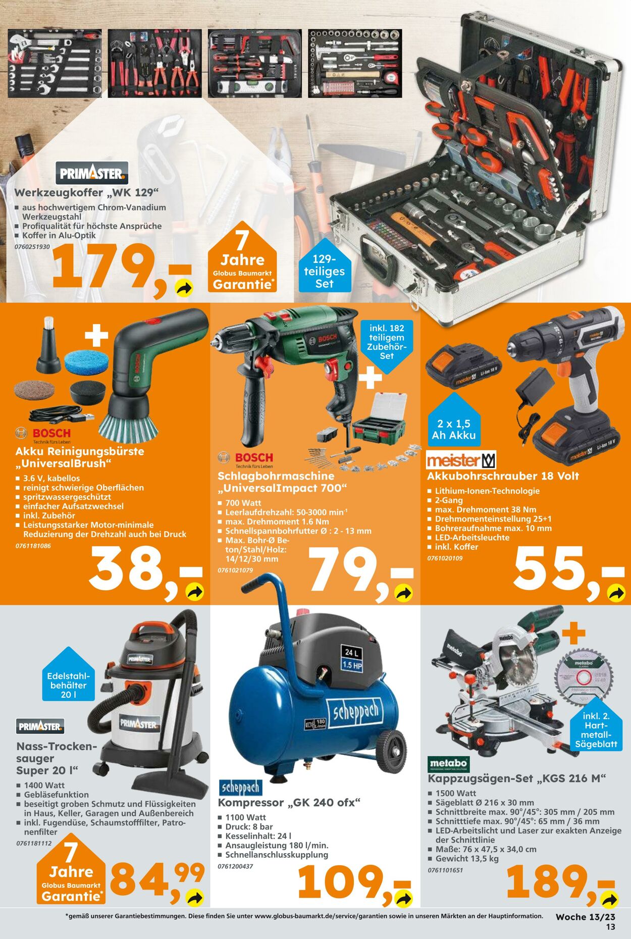 Prospekt Globus Baumarkt 27.03.2023 - 01.04.2023