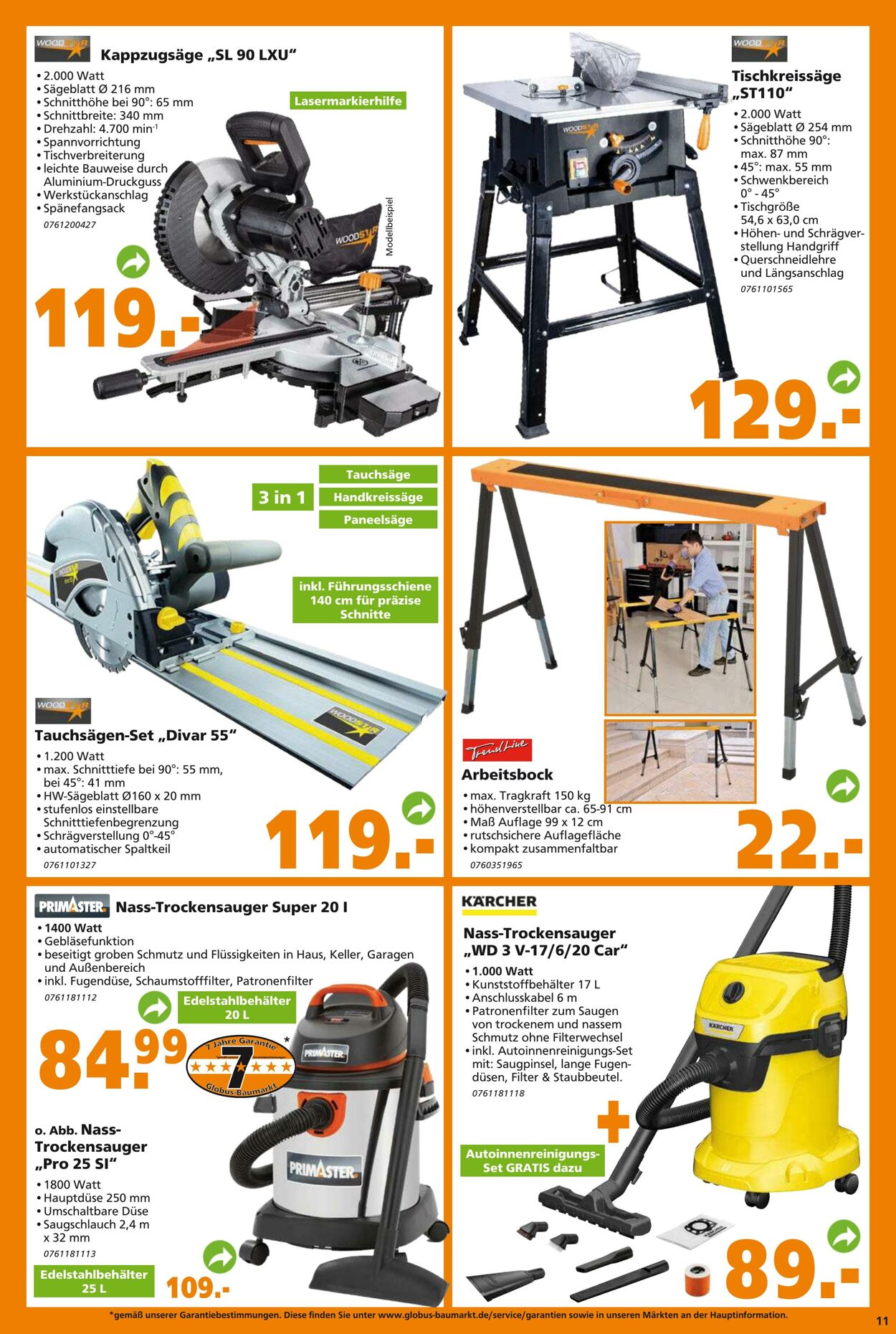 Prospekt Globus Baumarkt 14.11.2022 - 19.11.2022