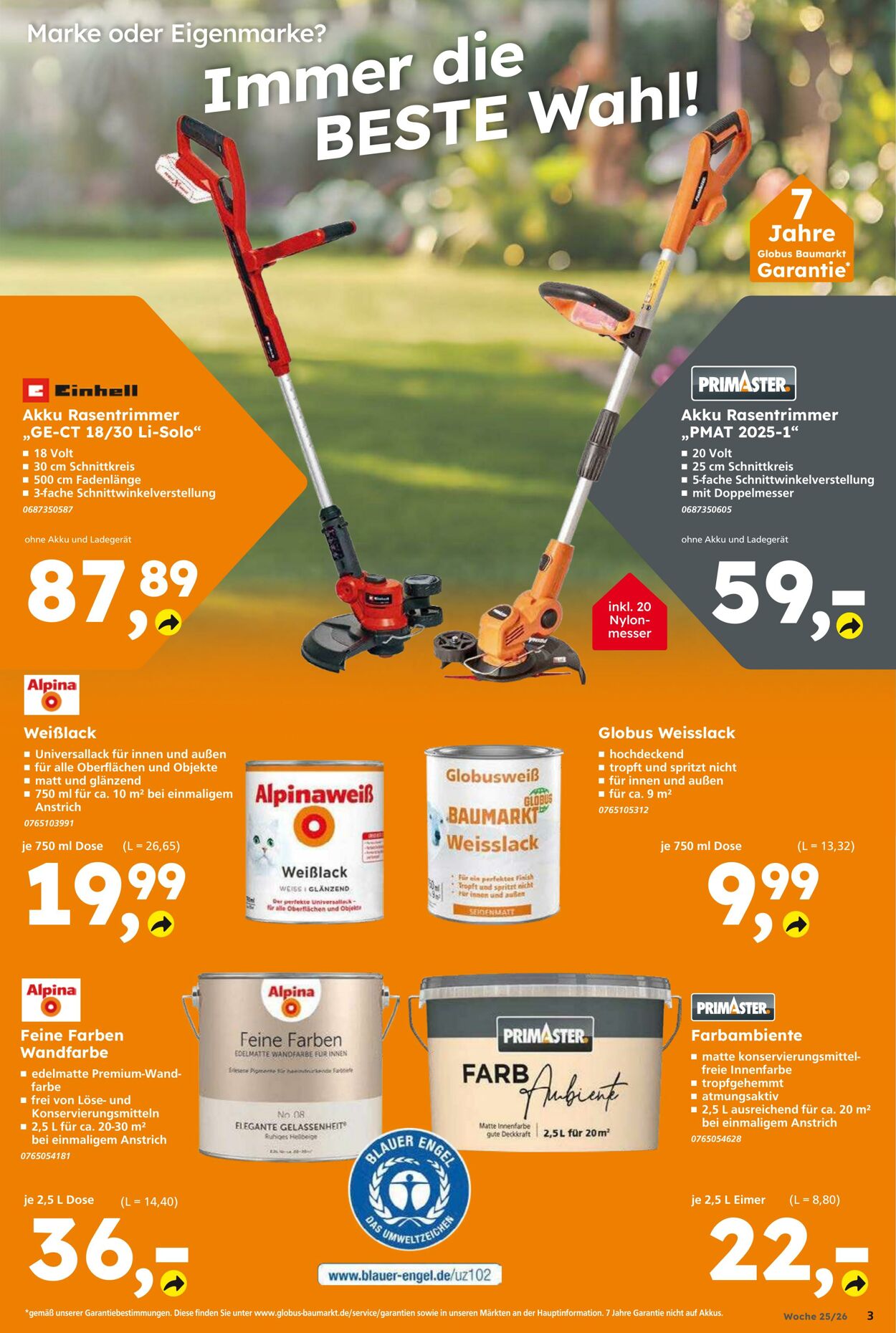 Prospekt Globus Baumarkt 14.06.2026 - 20.06.2026