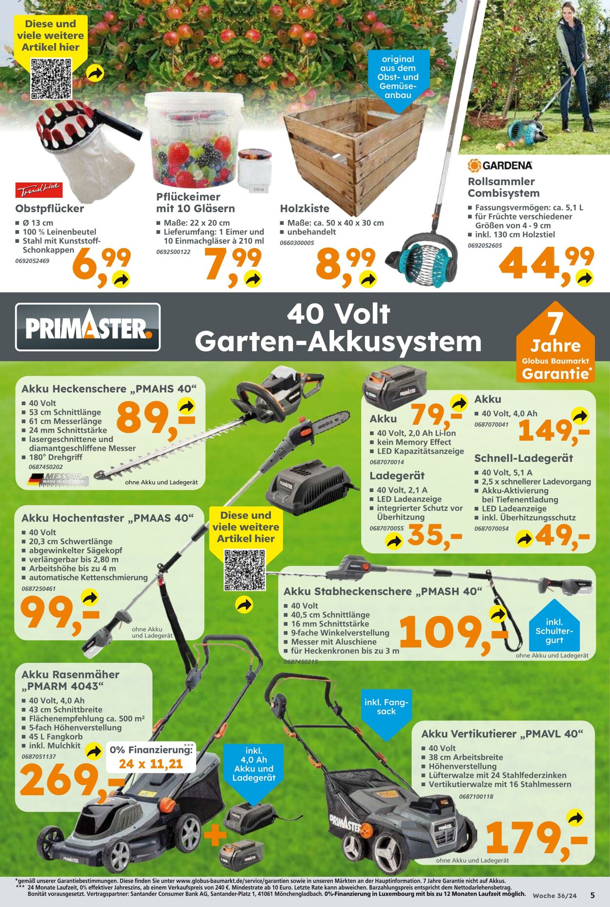 Prospekt Globus Baumarkt 01.09.2024 - 07.09.2024