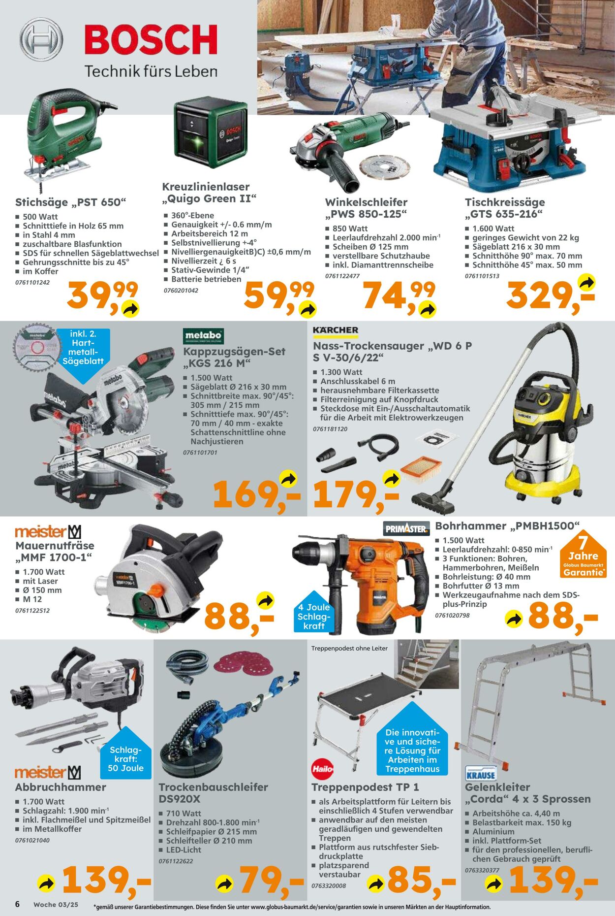 Prospekt Globus Baumarkt 12.01.2025 - 18.01.2025