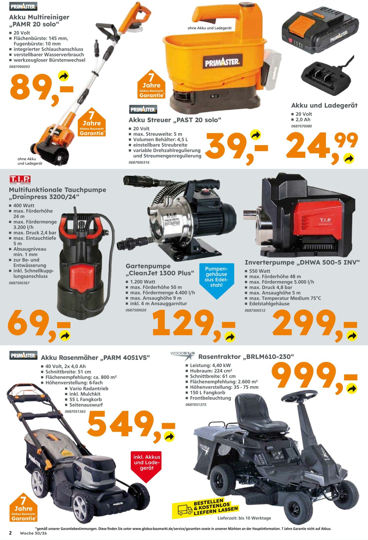 Prospekt Globus Baumarkt 19.07.2026 - 25.07.2026