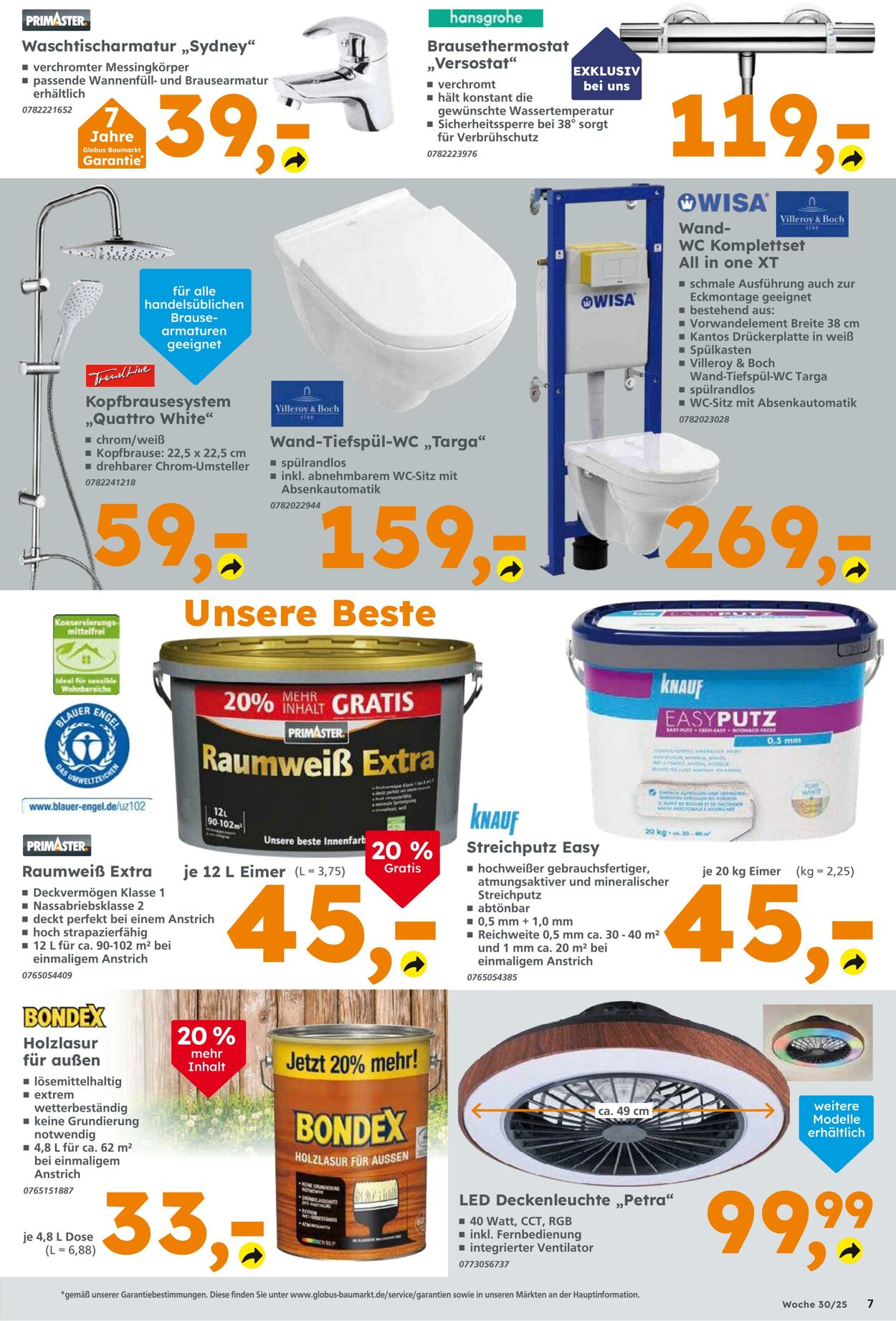 Prospekt Globus Baumarkt 20.07.2025 - 26.07.2025