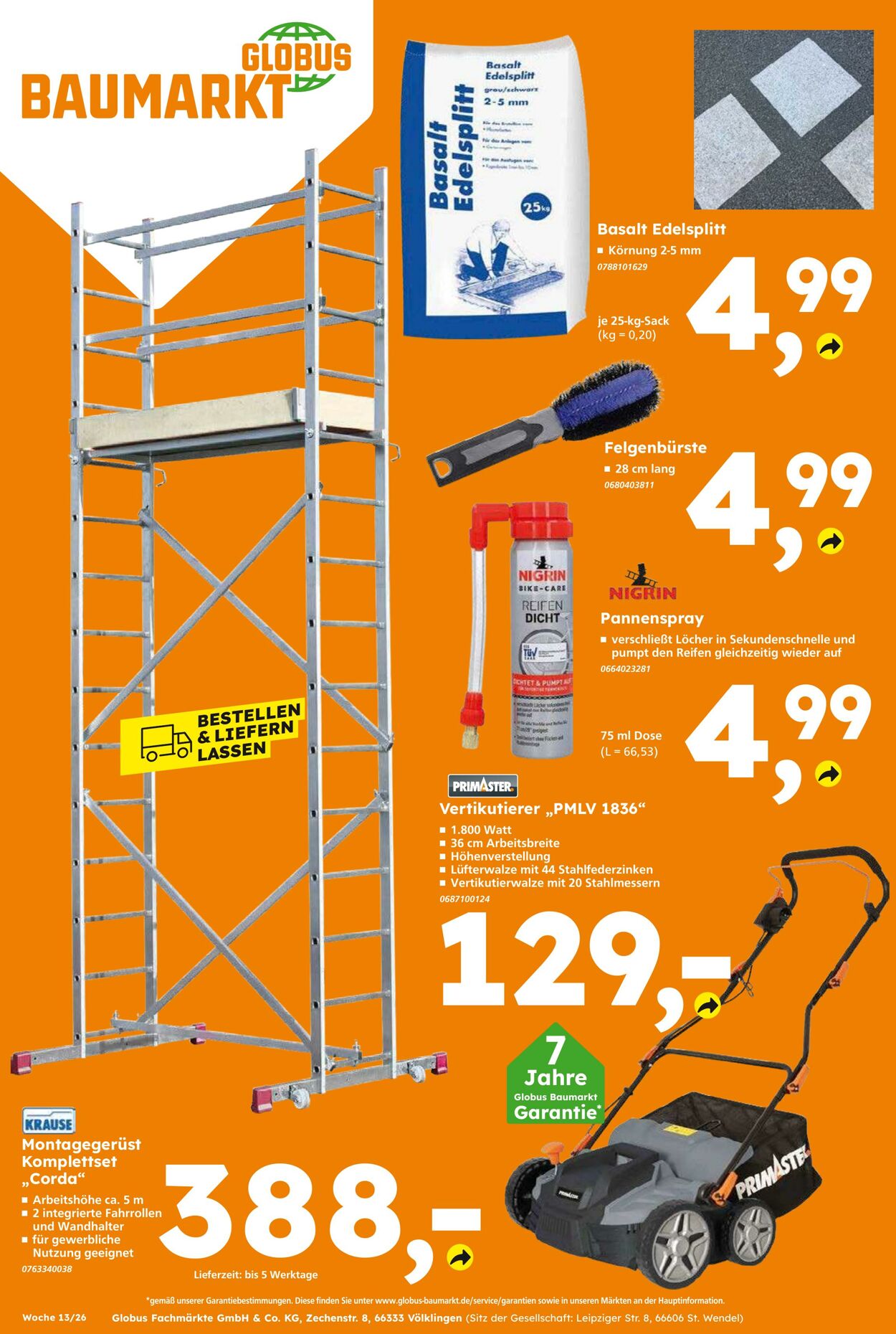 Prospekt Globus Baumarkt 22.03.2026 - 28.03.2026