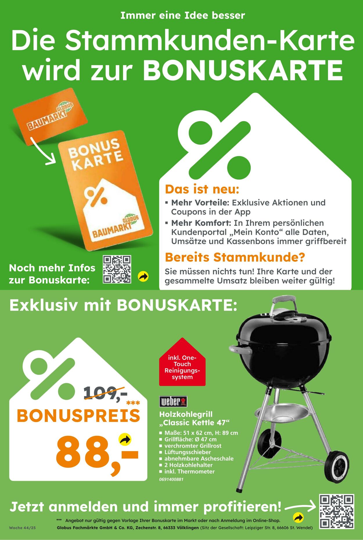 Prospekt Globus Baumarkt 26.10.2025 - 01.11.2025