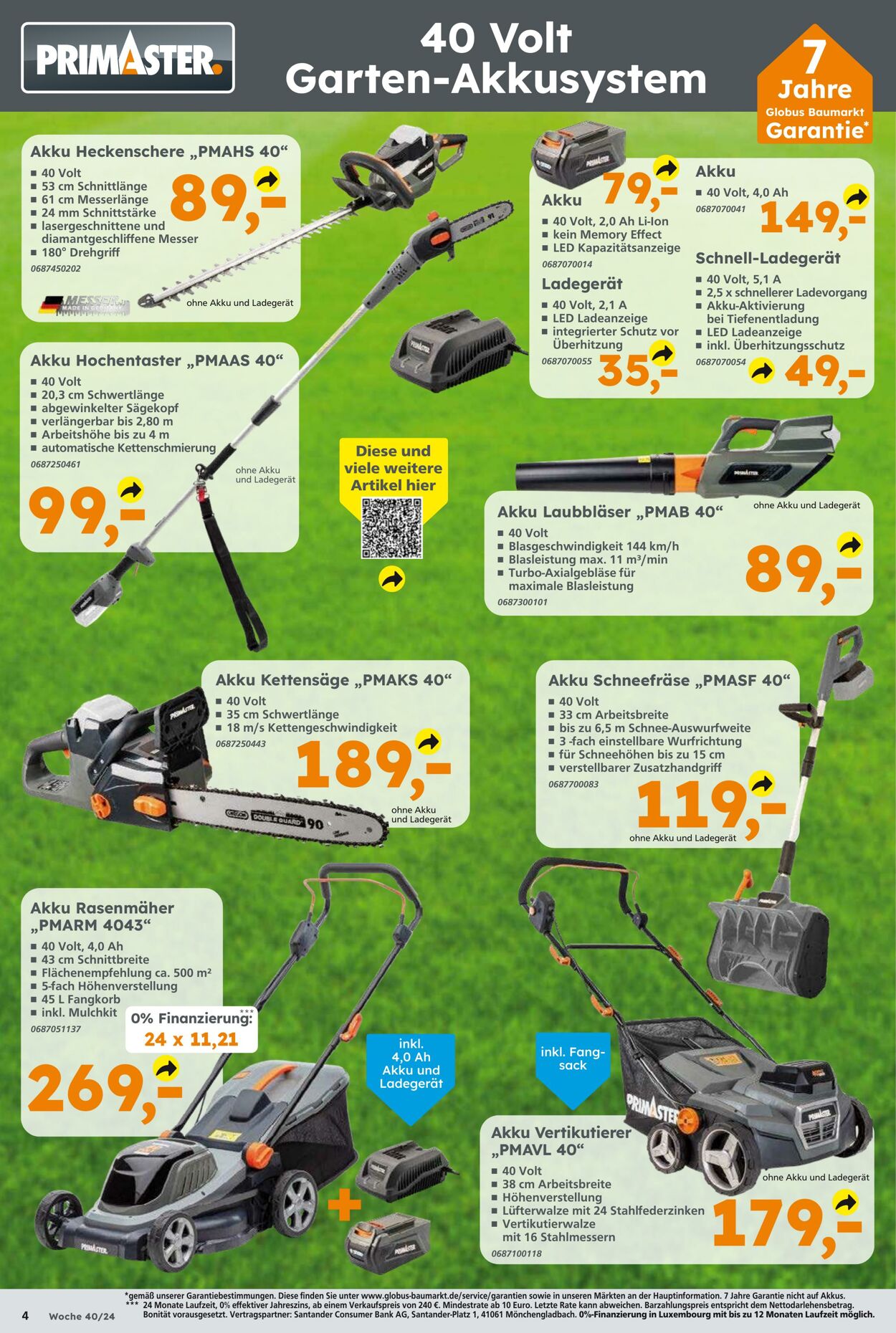 Prospekt Globus Baumarkt 29.09.2024 - 05.10.2024