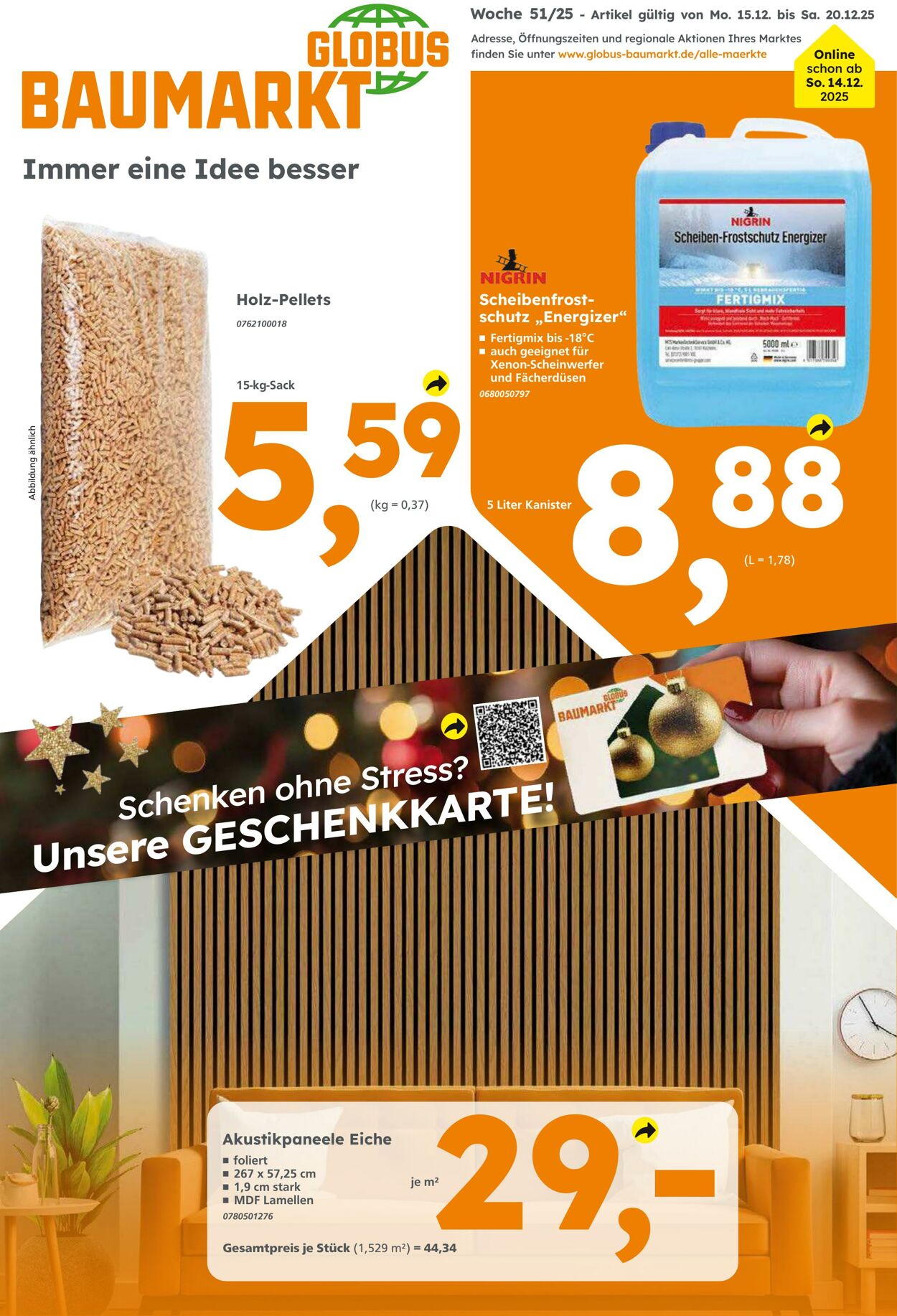 Prospekt Globus Baumarkt 14.12.2025 - 20.12.2025