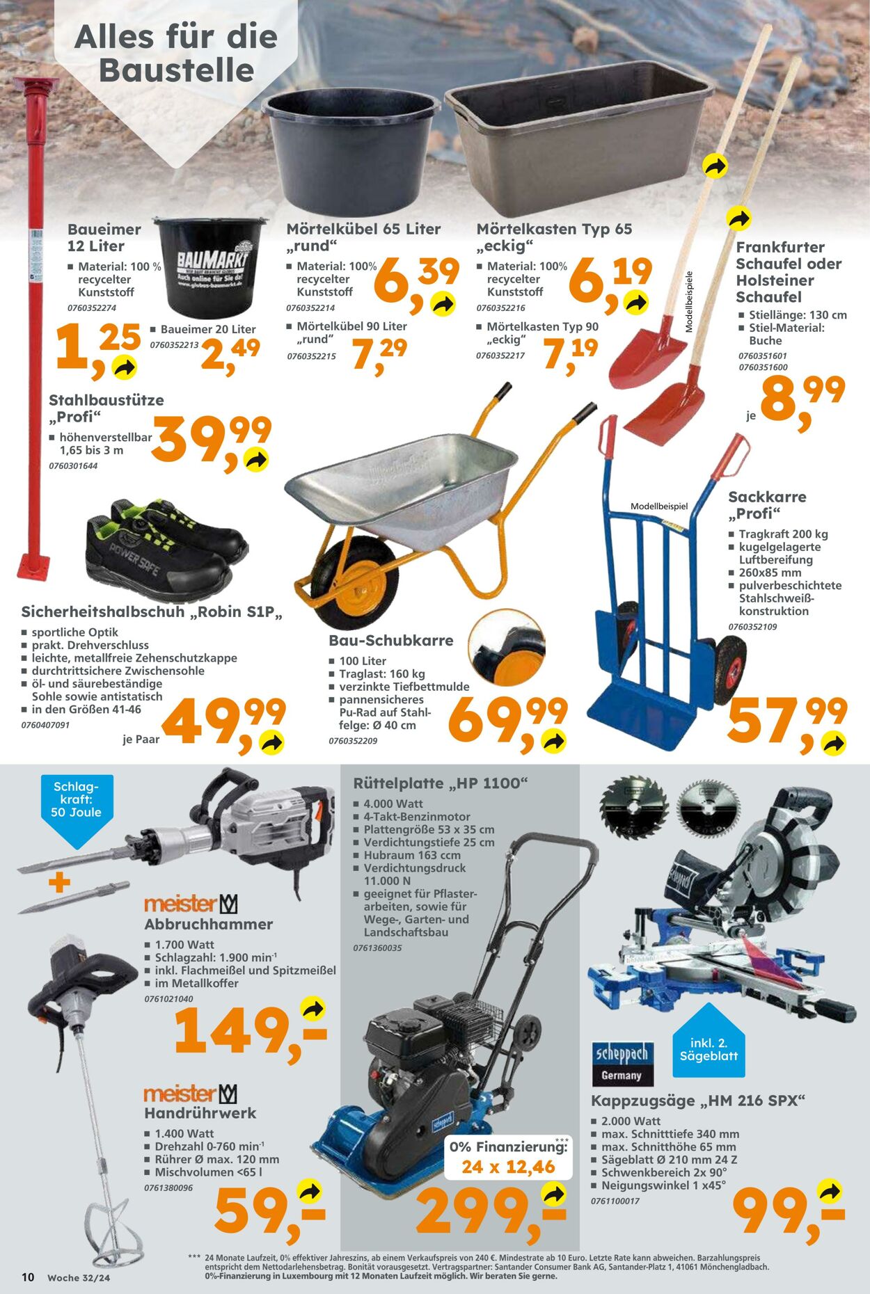 Prospekt Globus Baumarkt 04.08.2024 - 10.08.2024