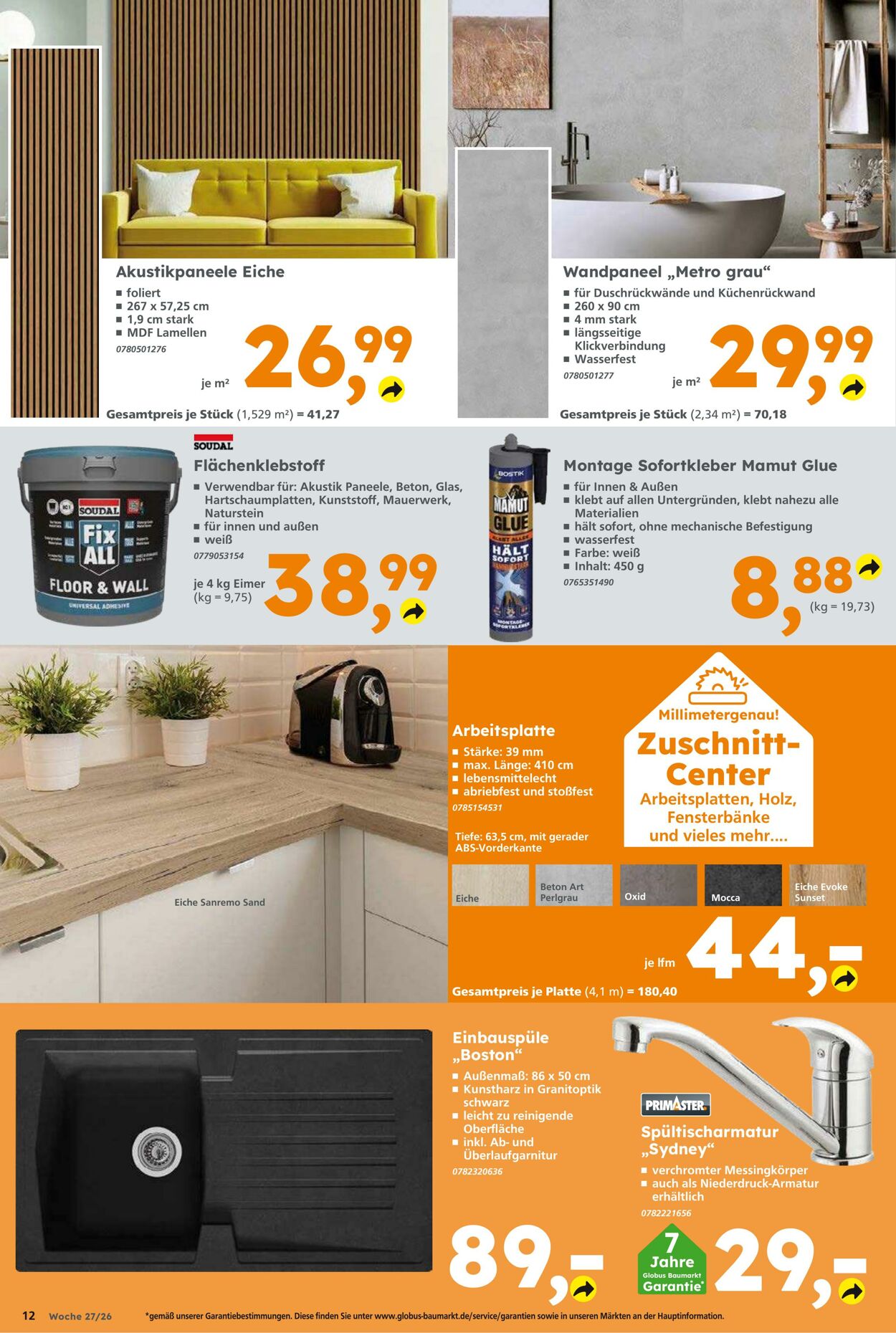 Prospekt Globus Baumarkt 28.06.2026 - 04.07.2026