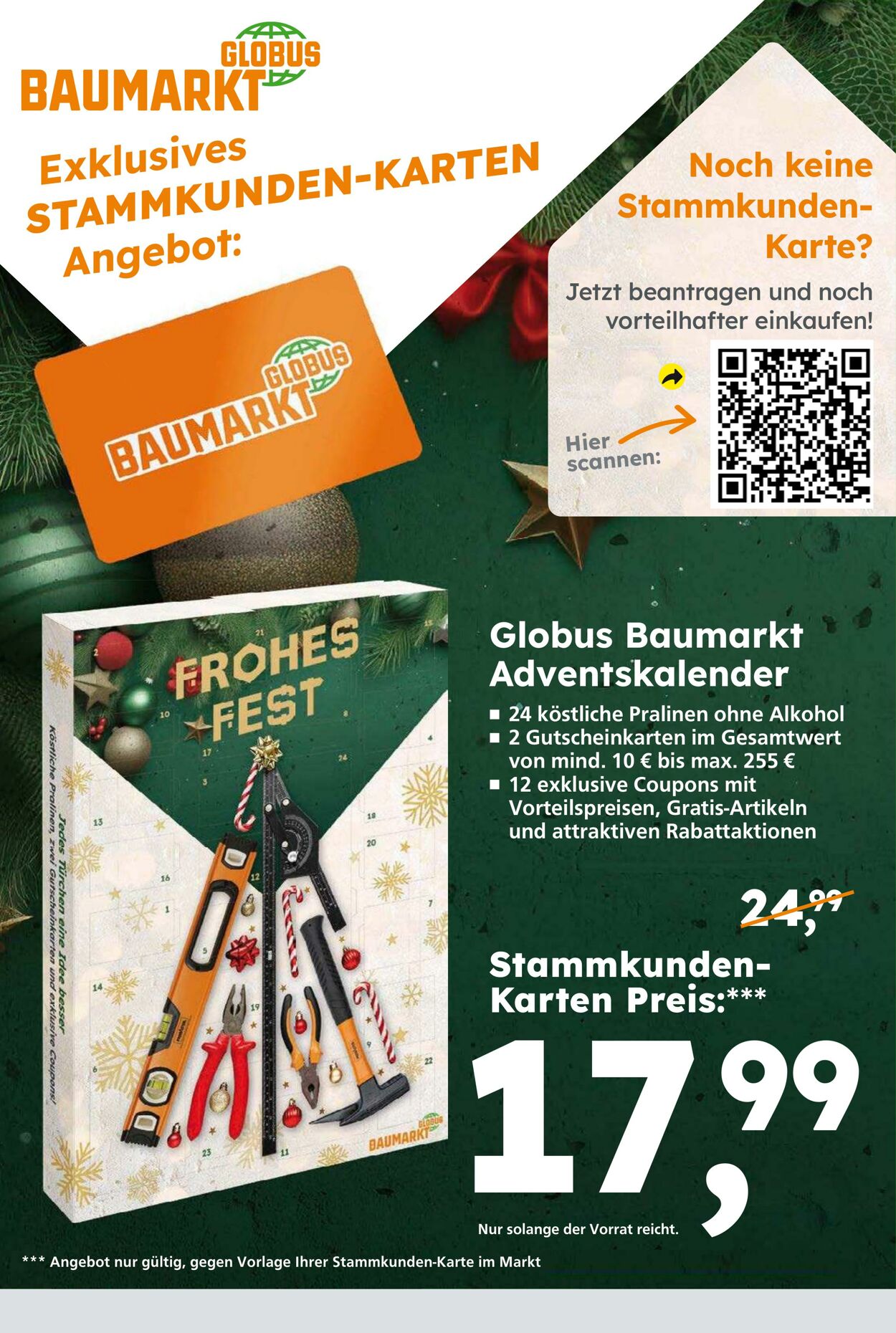 Prospekt Globus Baumarkt 17.11.2024 - 23.11.2024