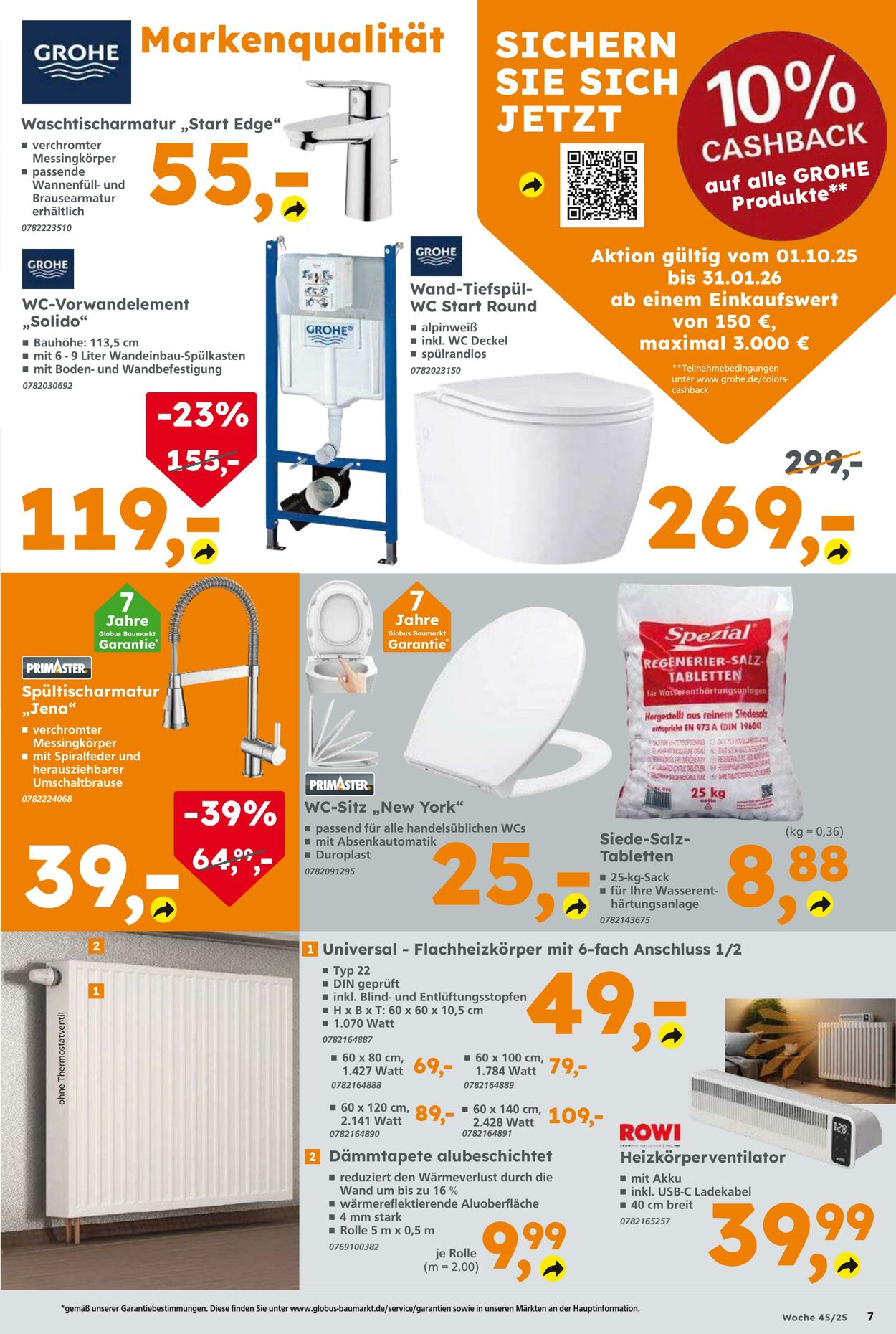 Prospekt Globus Baumarkt 02.11.2025 - 08.11.2025