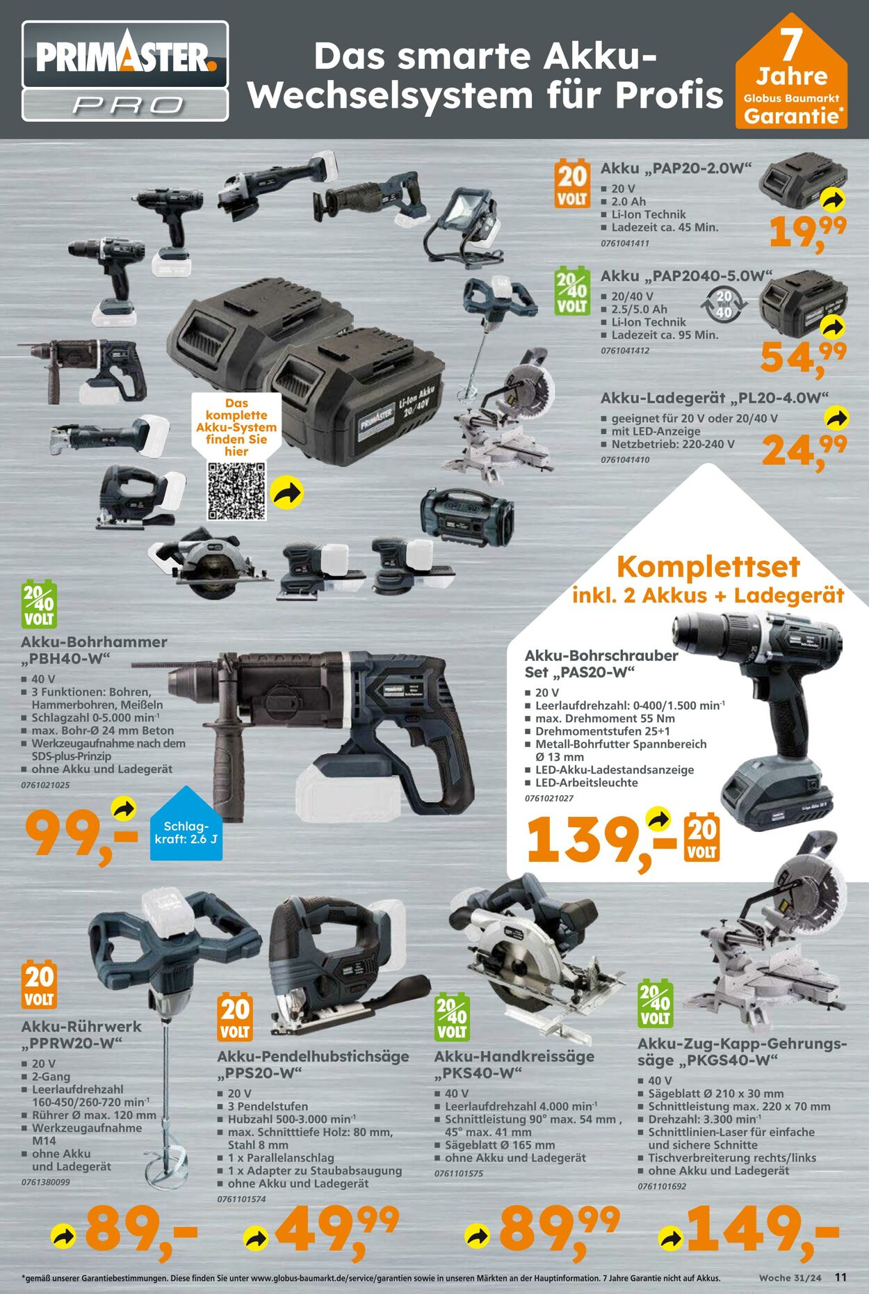 Prospekt Globus Baumarkt 28.07.2024 - 03.08.2024