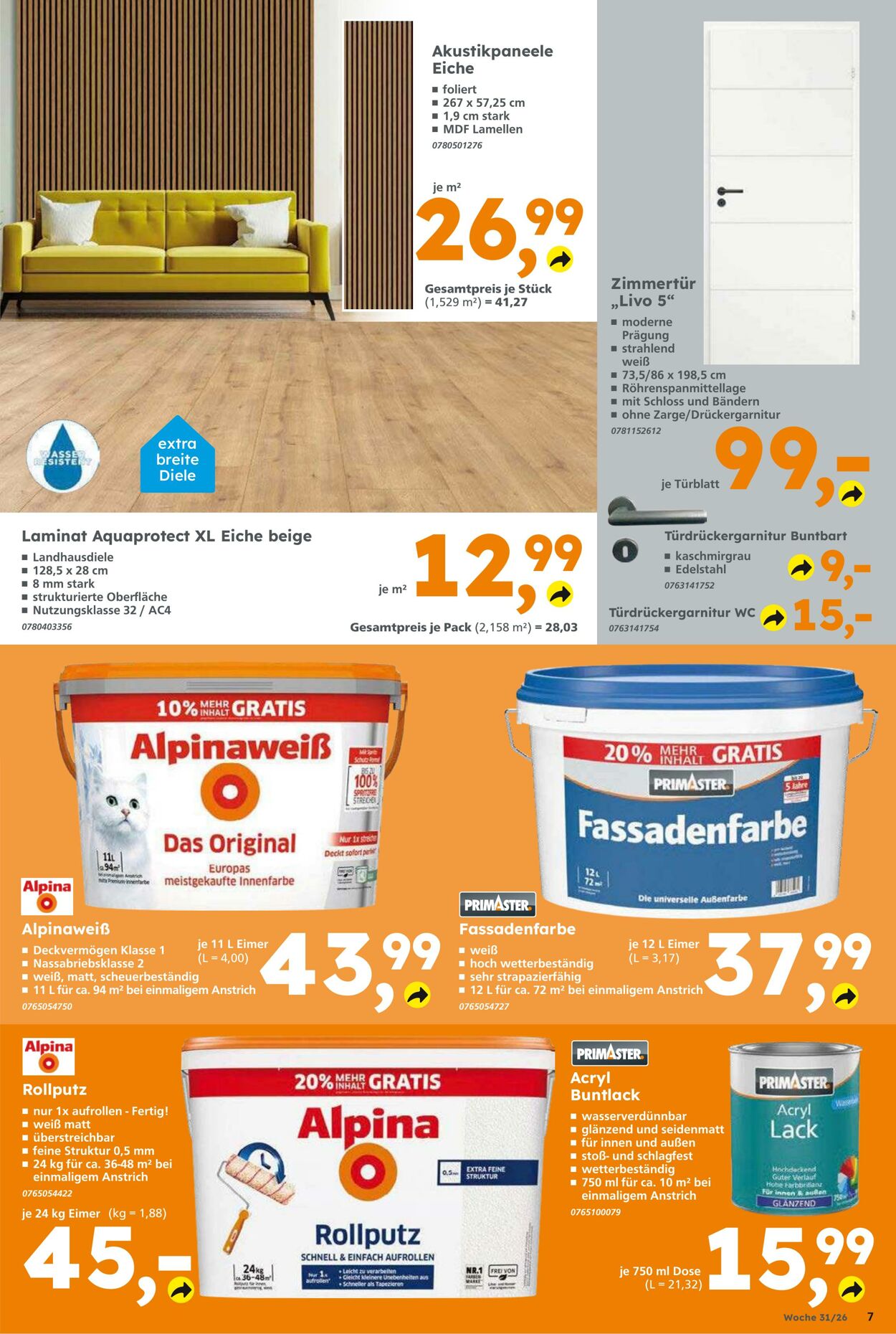 Prospekt Globus Baumarkt 26.07.2026 - 01.08.2026