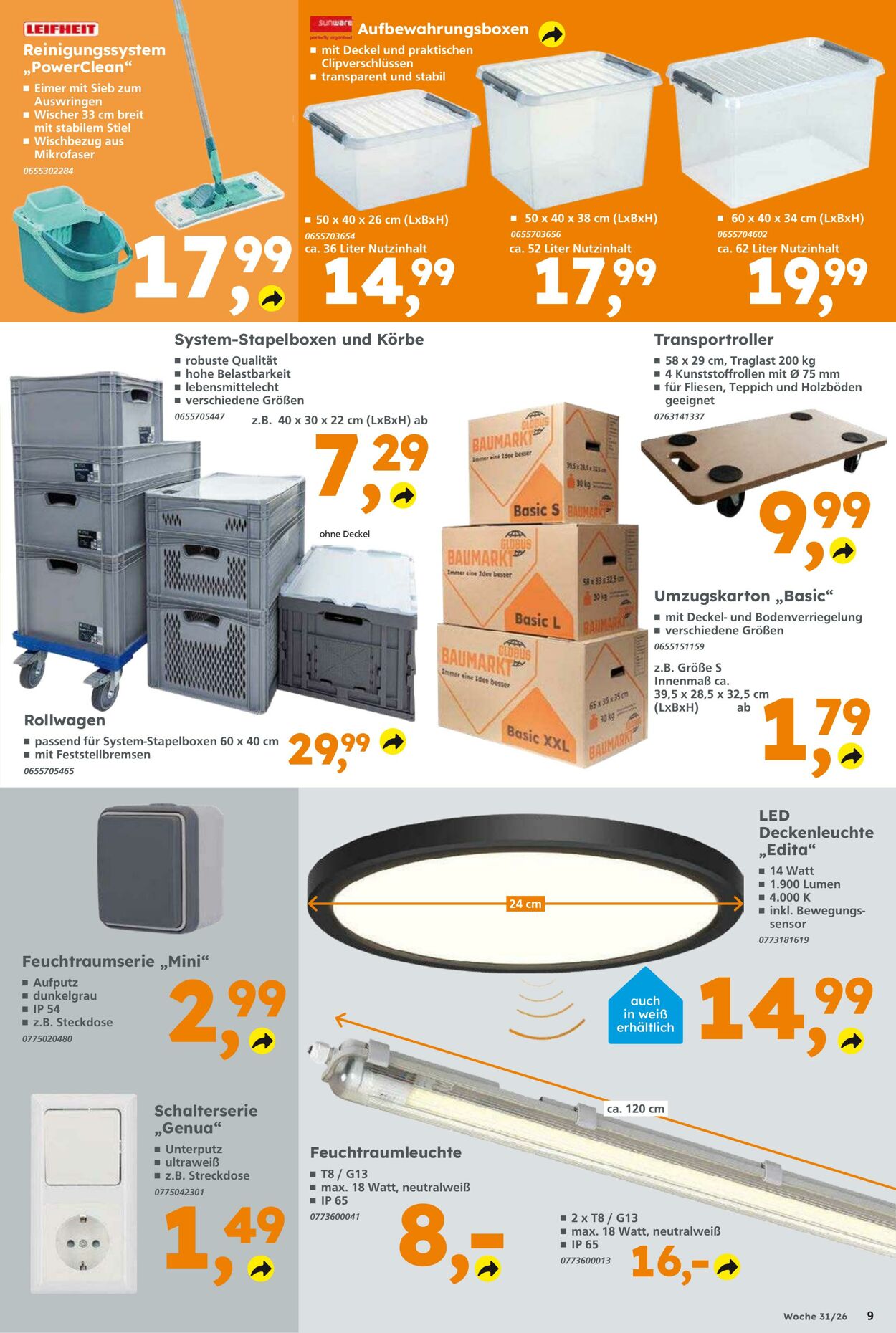 Prospekt Globus Baumarkt 26.07.2026 - 01.08.2026