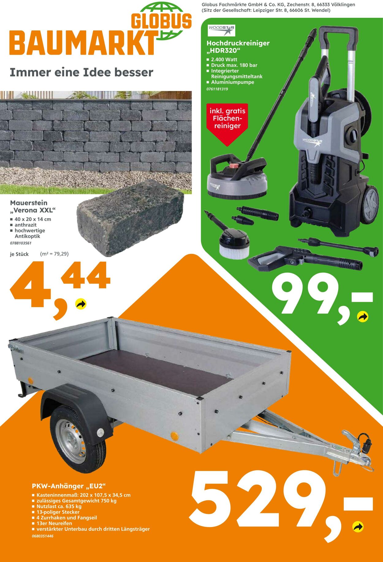Prospekt Globus Baumarkt 26.07.2026 - 01.08.2026